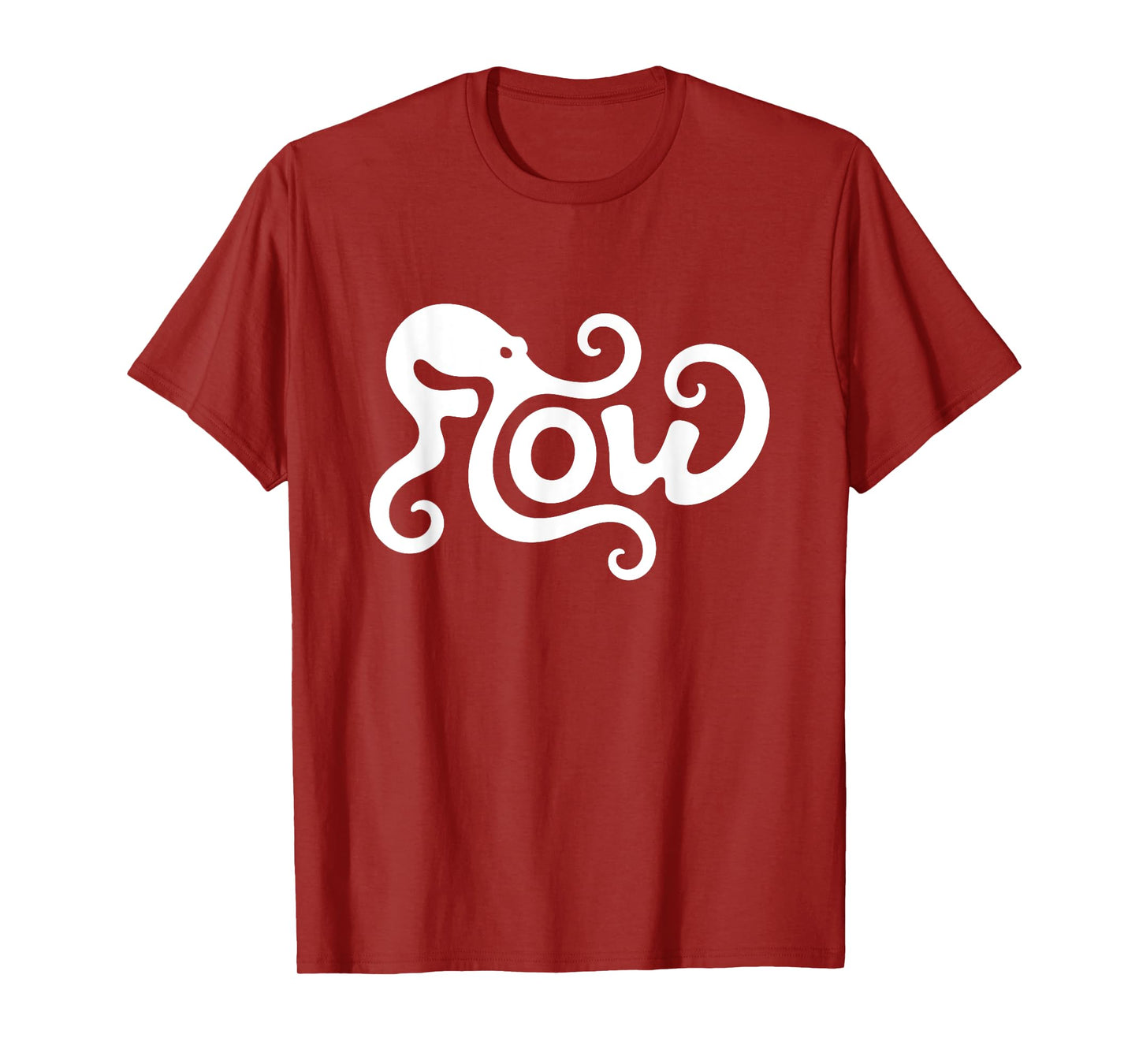 Flow Octopus Word Art - Flow State Calm & Creativity T-Shirt