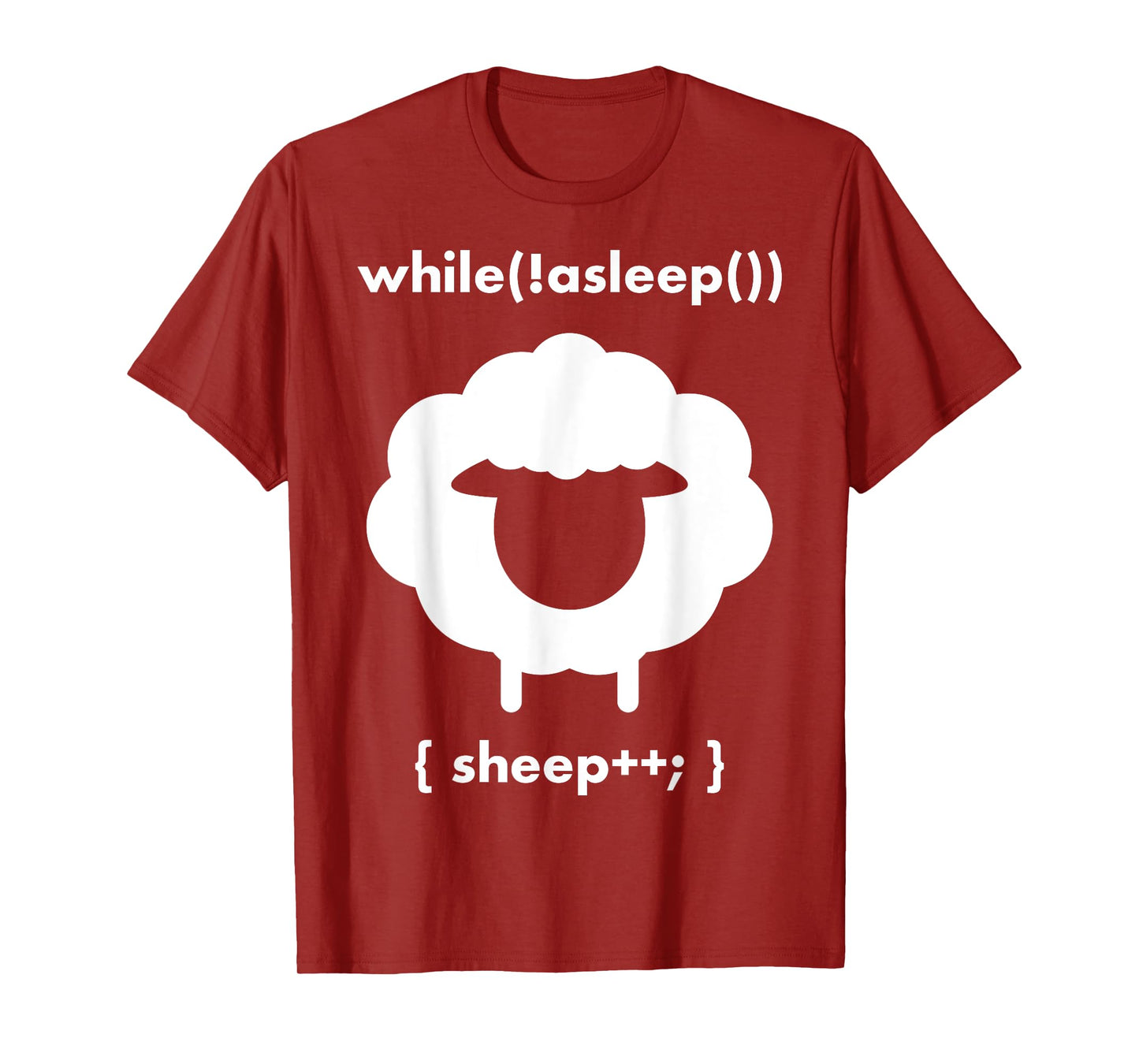 Counting Sheeps While Asleep Sheep Plus Plus T-Shirt