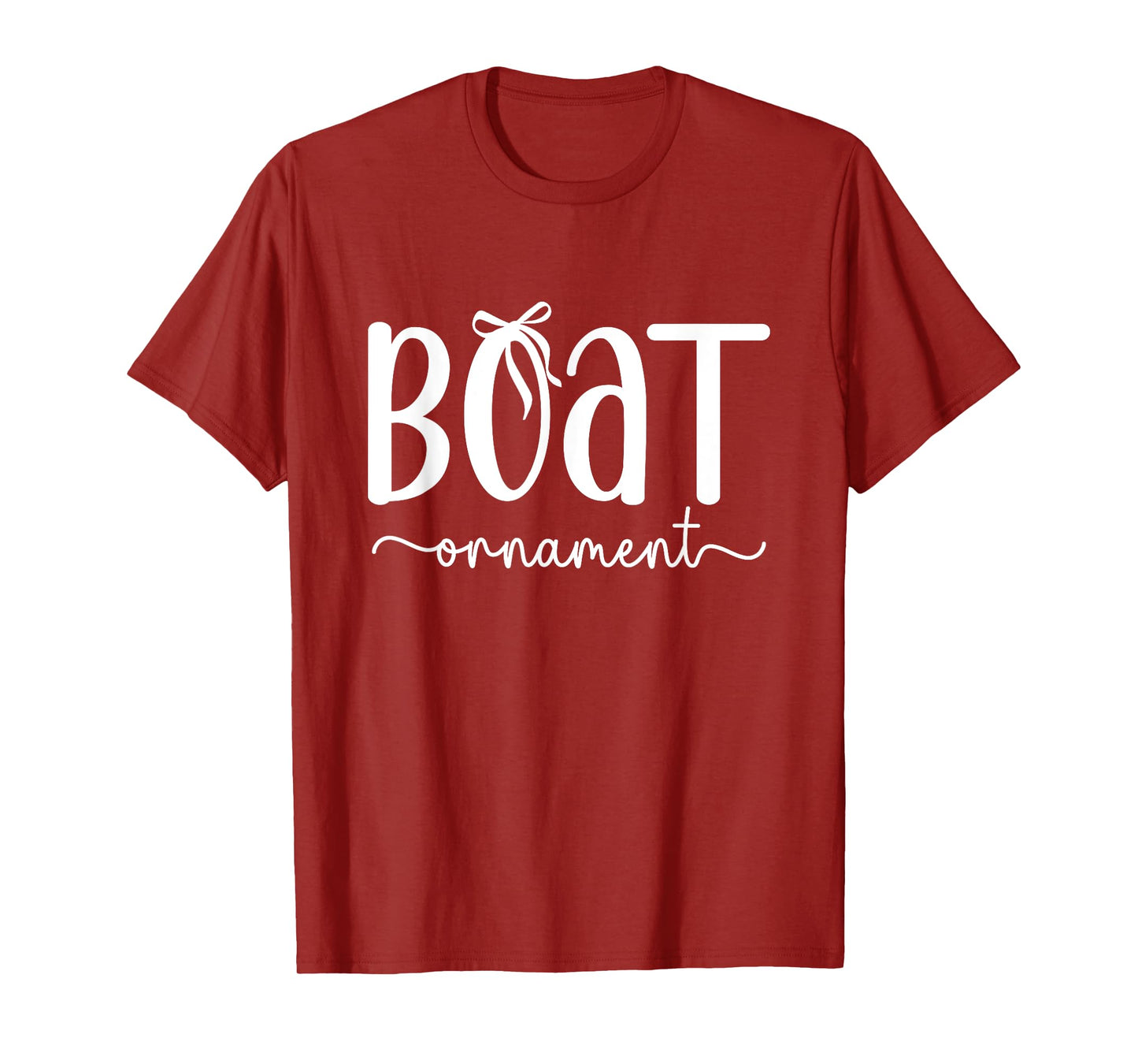 Boat Ornament Girly Summer Vibes Lake Life Pontoon Boating T-Shirt