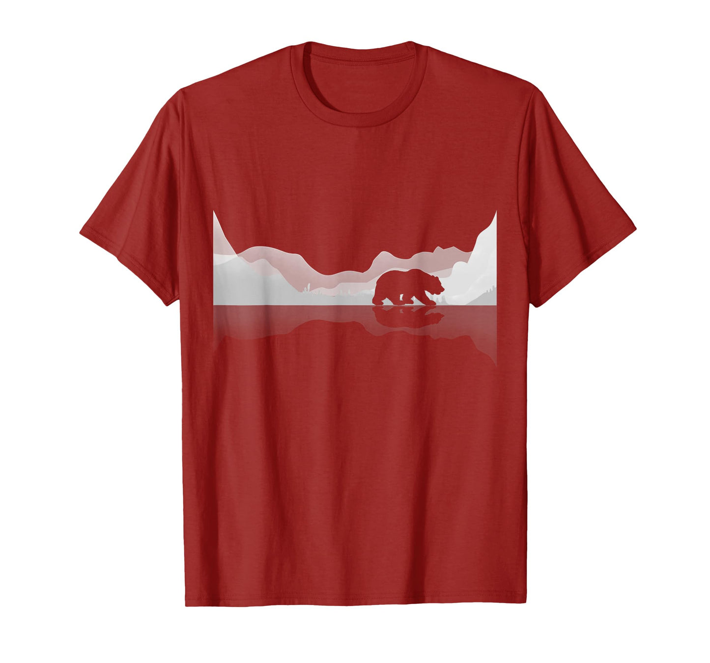 Trees Reflection Wildlife Nature Animal Bear Outdoor Forest T-Shirt
