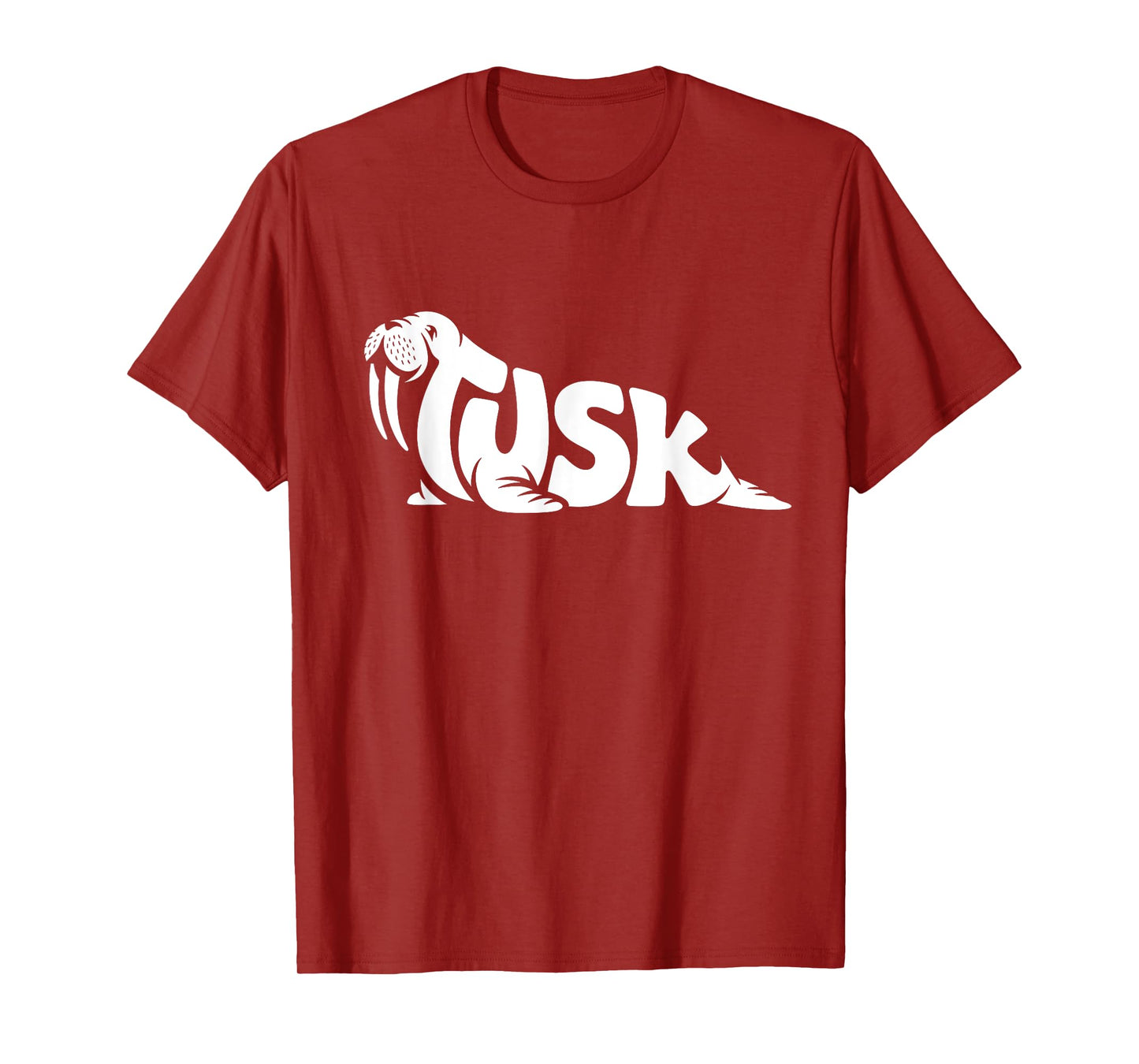 Tusk Walrus Word Art - Arctic Animal & Ocean Wildlife Design T-Shirt