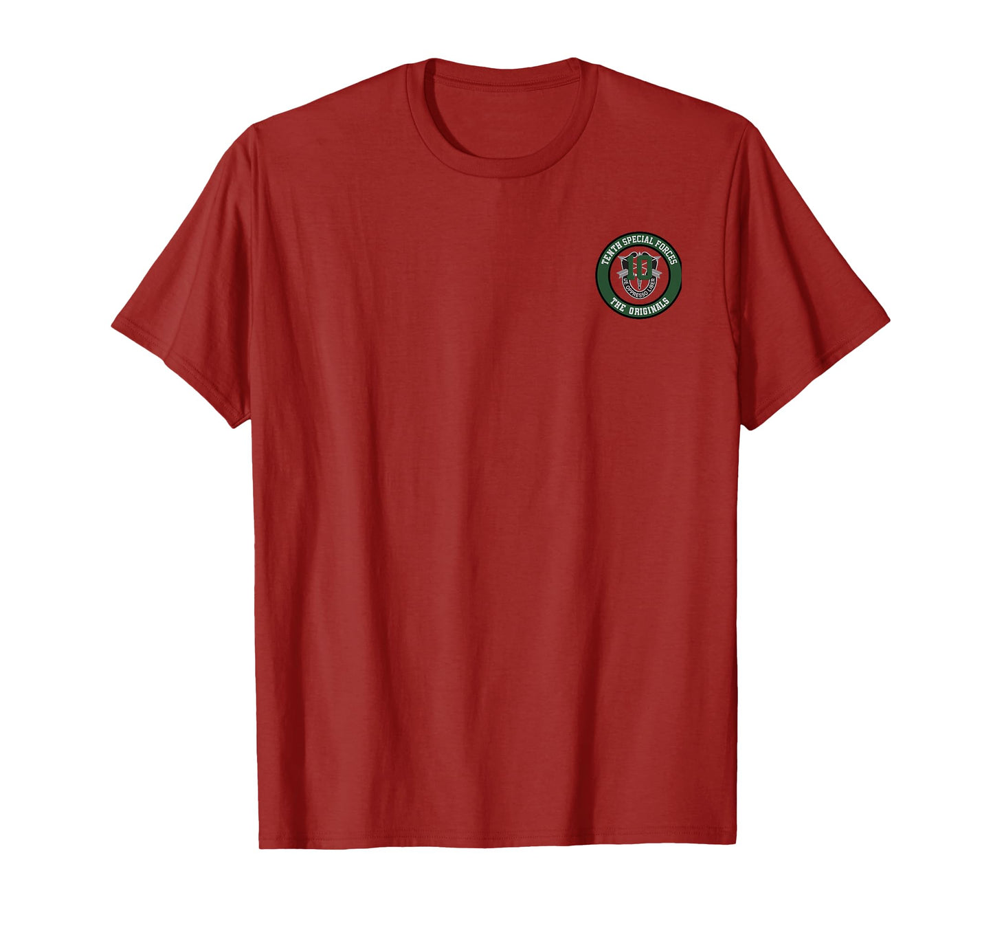 Tenth Special Forces Group "The Originals" 10 SF Crest T-Shirt