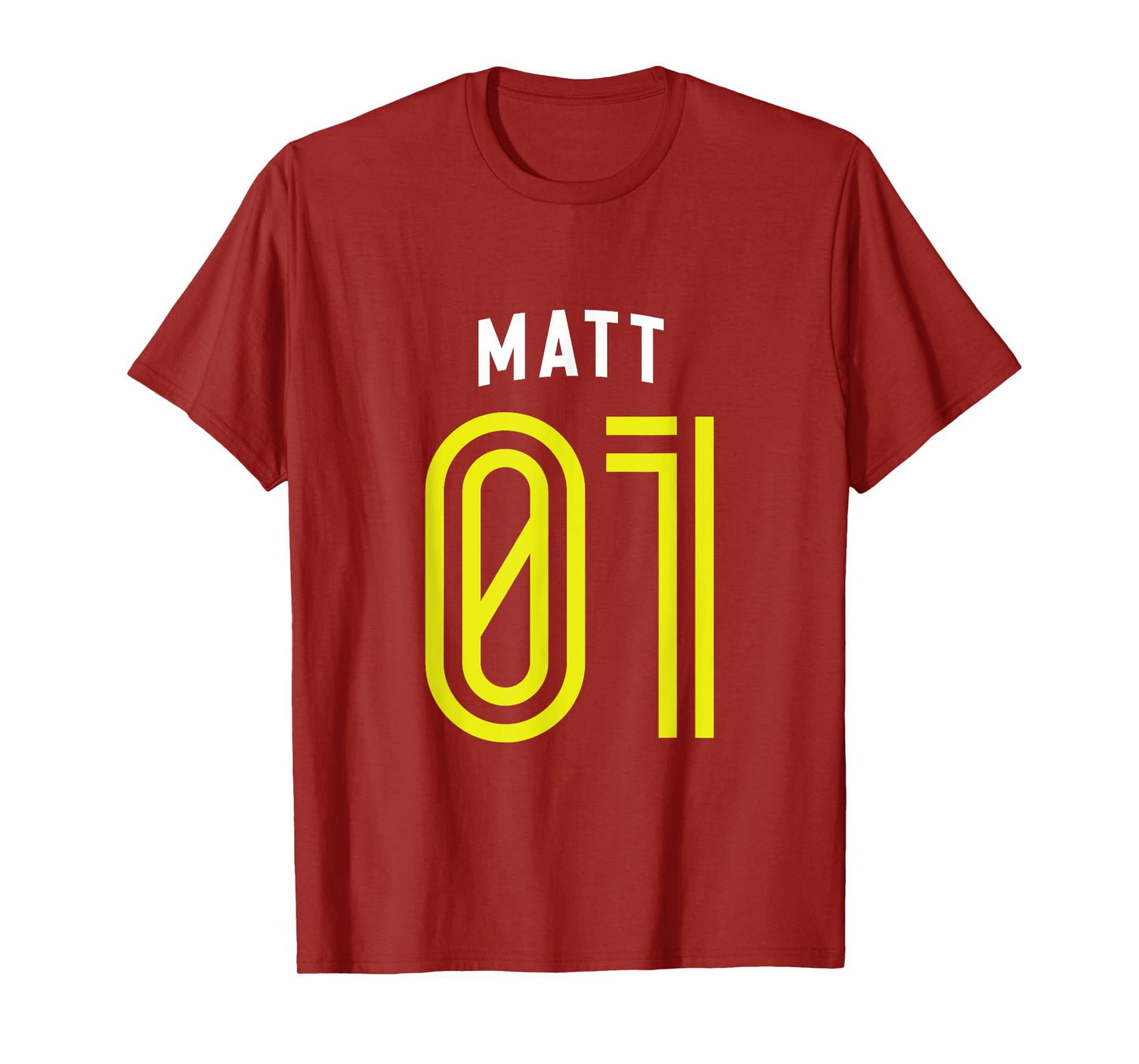 MATT 01 - Number One Team Sports Fan Varsity Style T-Shirt