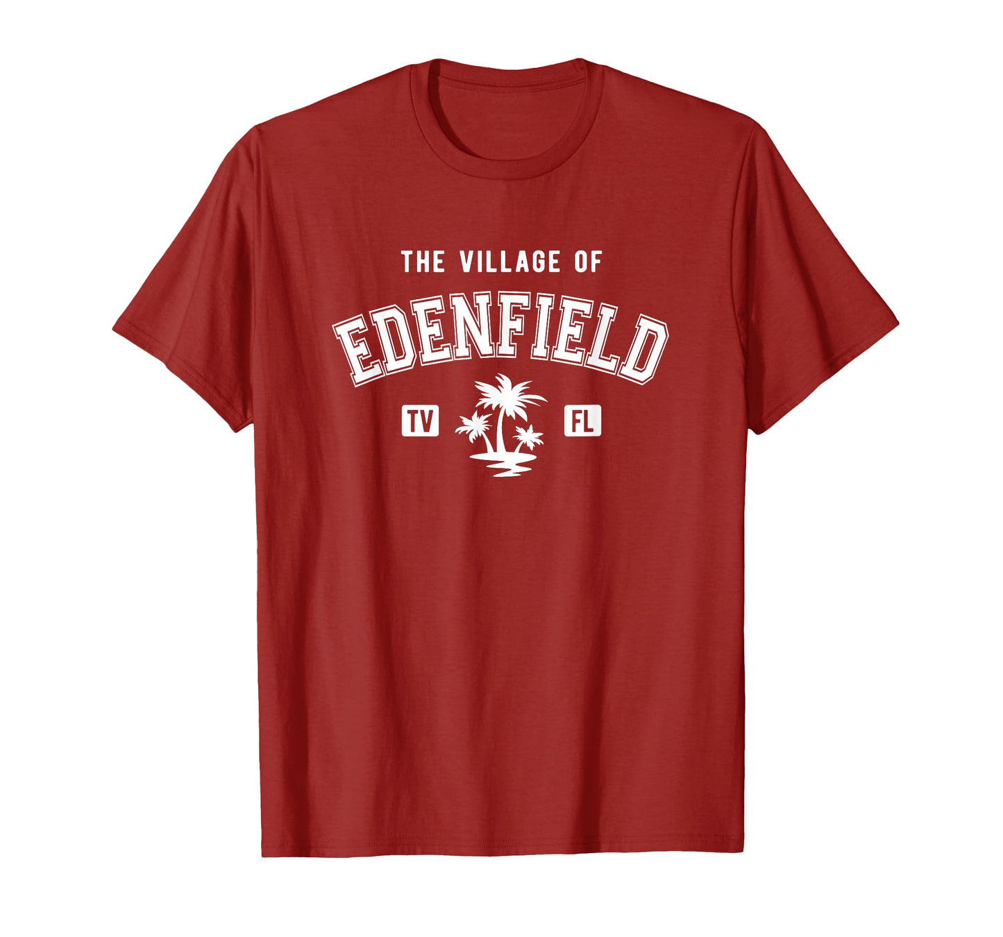 The Village of Edenfield Classic Style Palm Trees Design T-Shirt