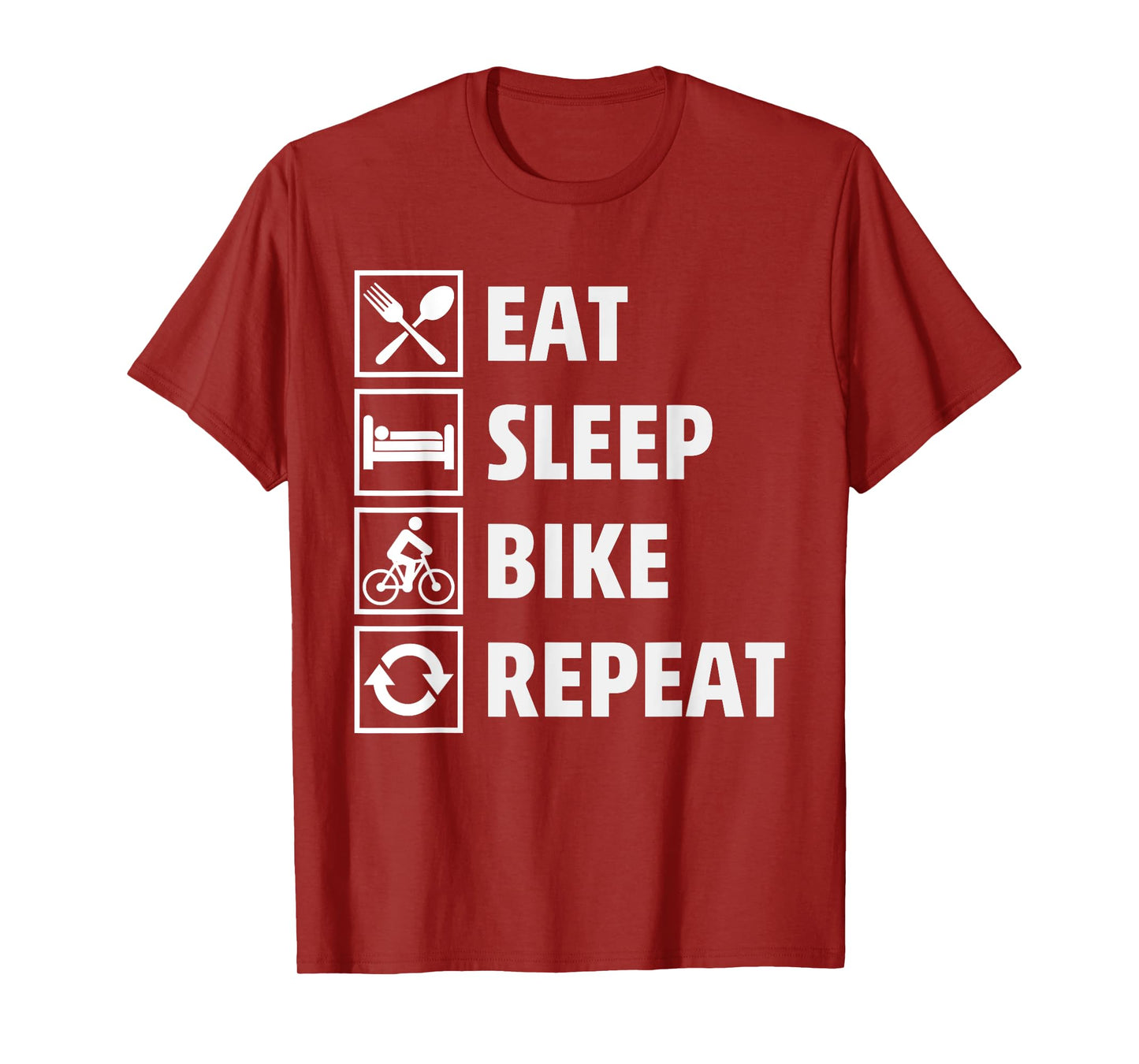 That Says Eat Sleep Bike Repeat - Cycling Life Forever T-Shirt