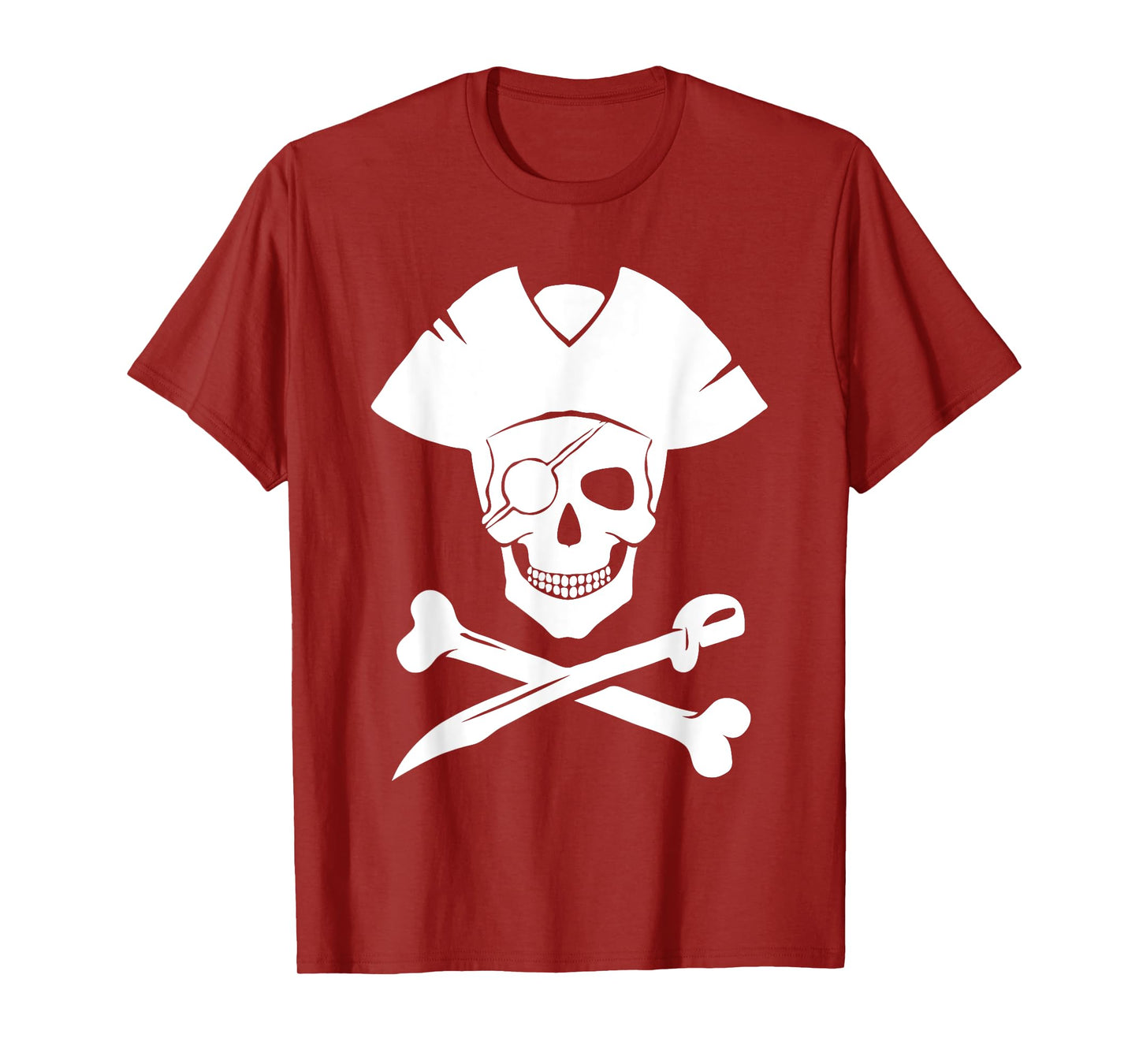 Pirate Skull And Crossbones Skeleton Halloween For Kids Boys T-Shirt