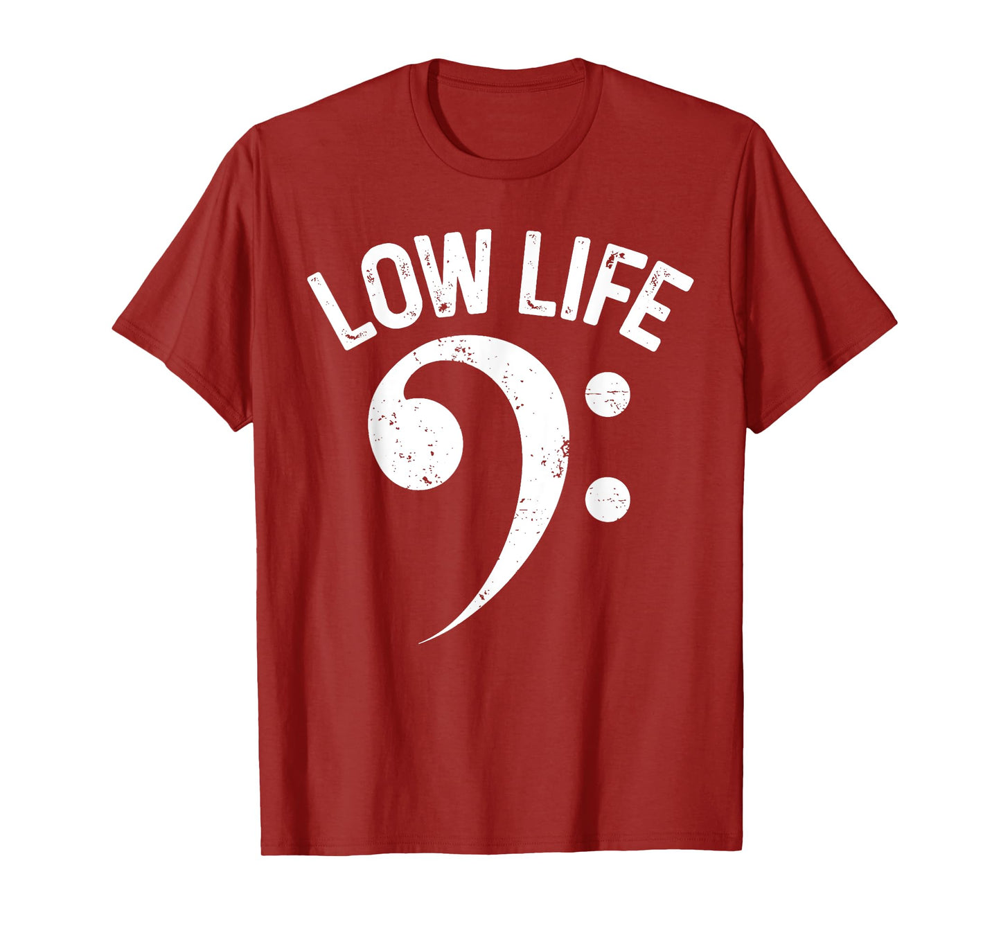 Vintage Funny Low Life Classic Bass Clef Music Lover T-Shirt