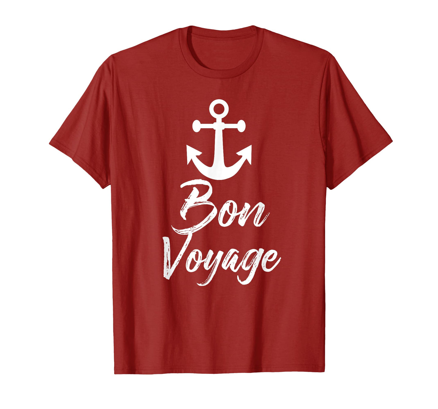 Bon Voyage Nautical Anchor Cruise Ship Graphic For Cruisers T-Shirt