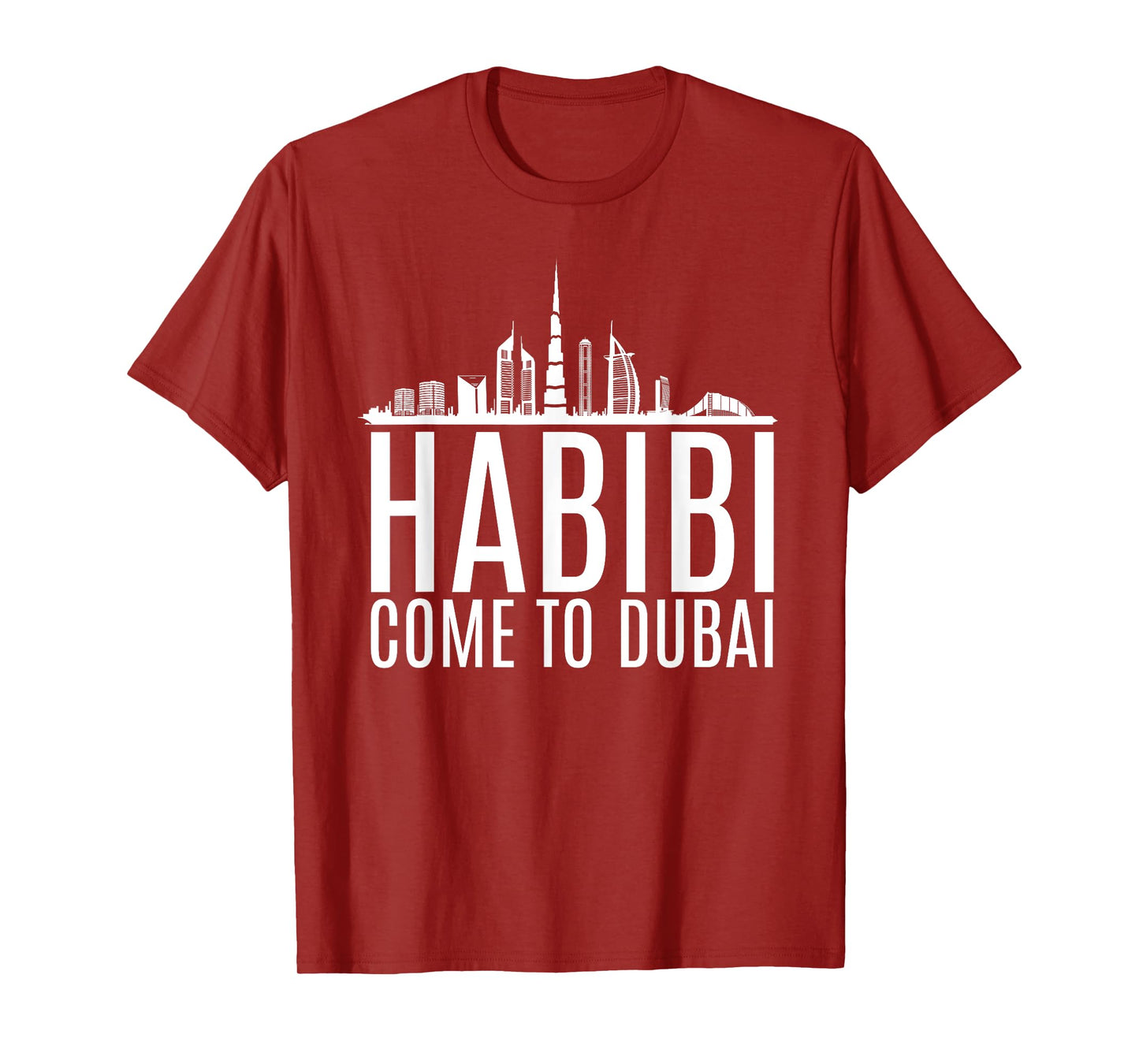 Habibi Come to Dubai Funny Rich Arab Money Stack Dubai T-Shirt