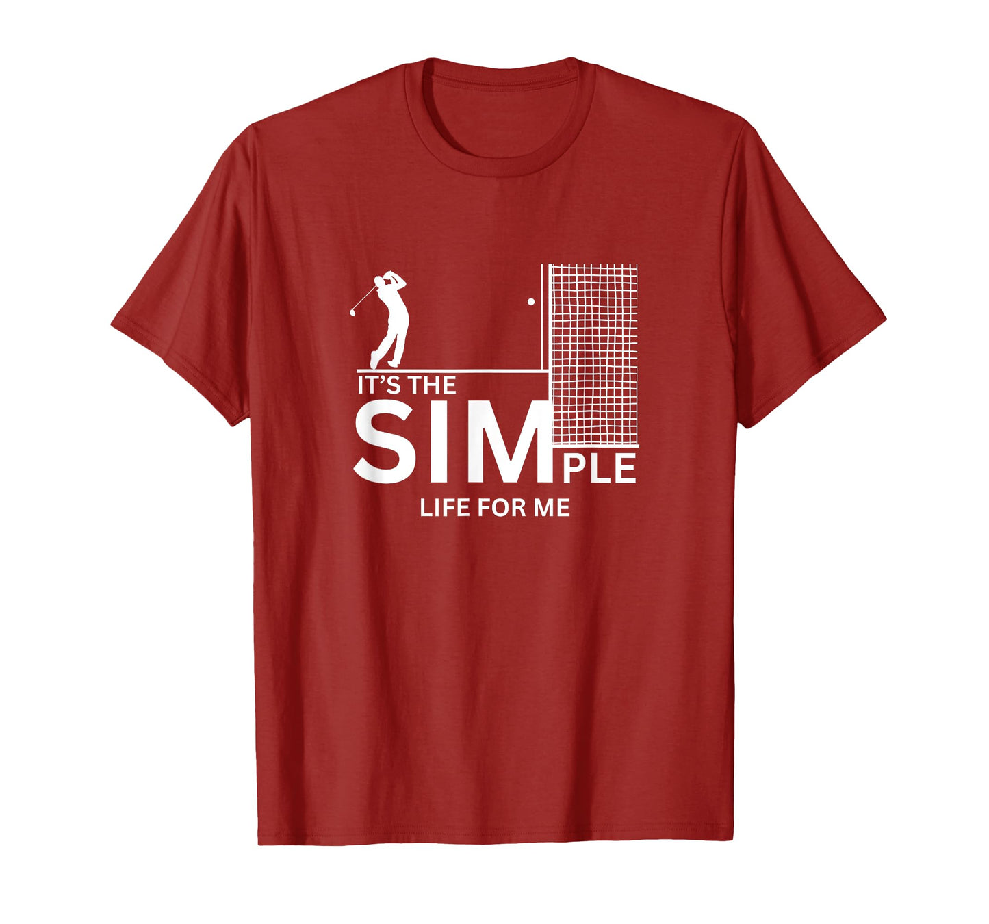 Golf Simulator - Garage Golf Sim Player T-Shirt