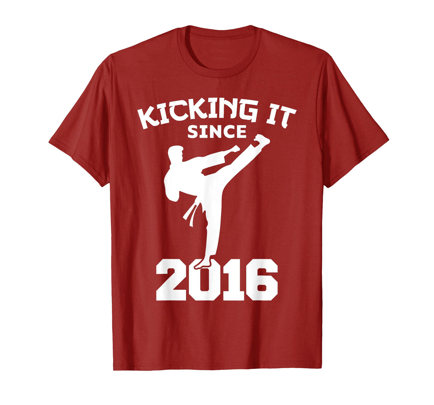 Karate Martial Arts Kicking It Since 2016 Funny Kid Birthday T-Shirt