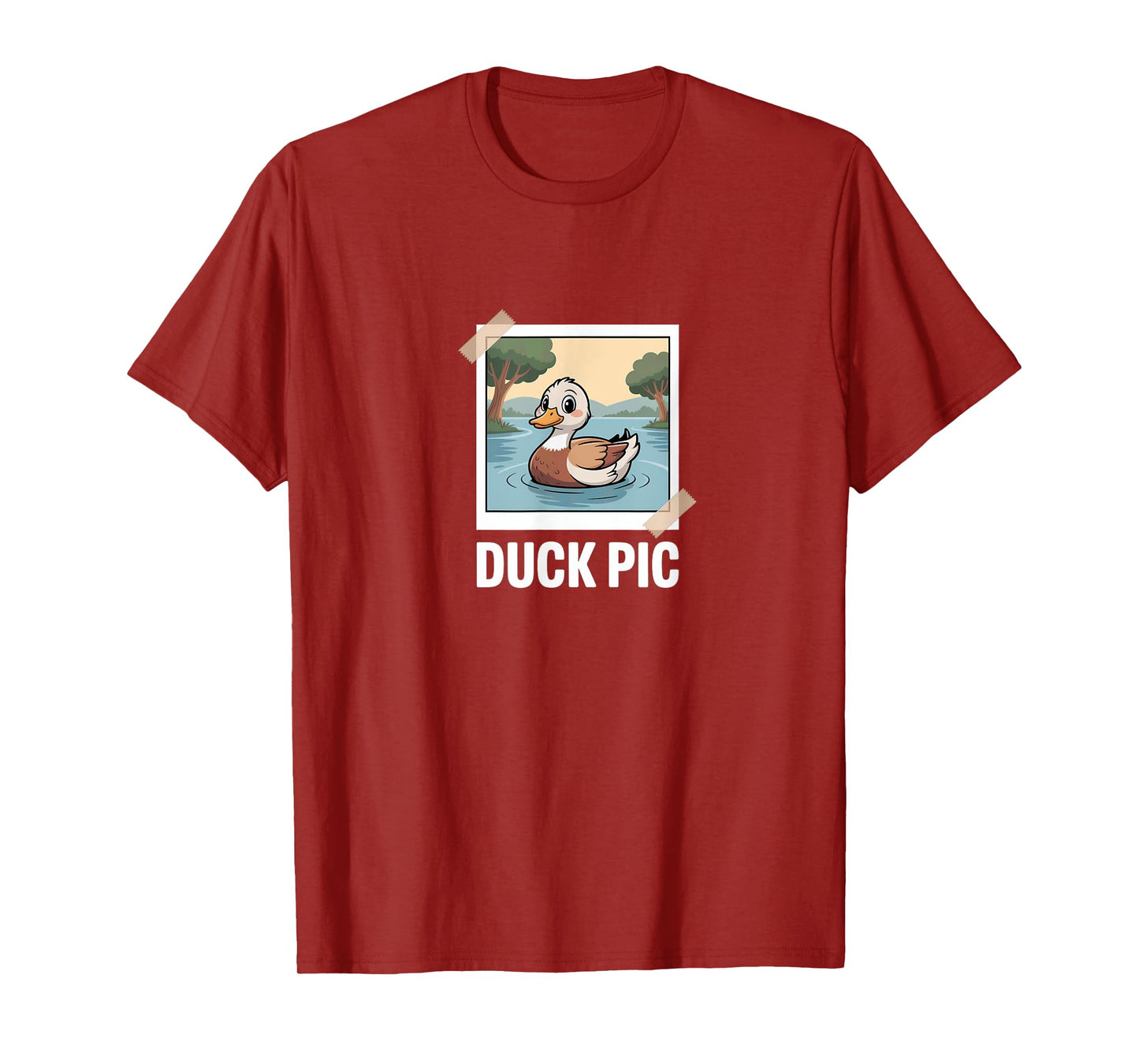 Duck Pic Funny Sarcasm Irony Duck Sarcastic Photo Fun T-Shirt