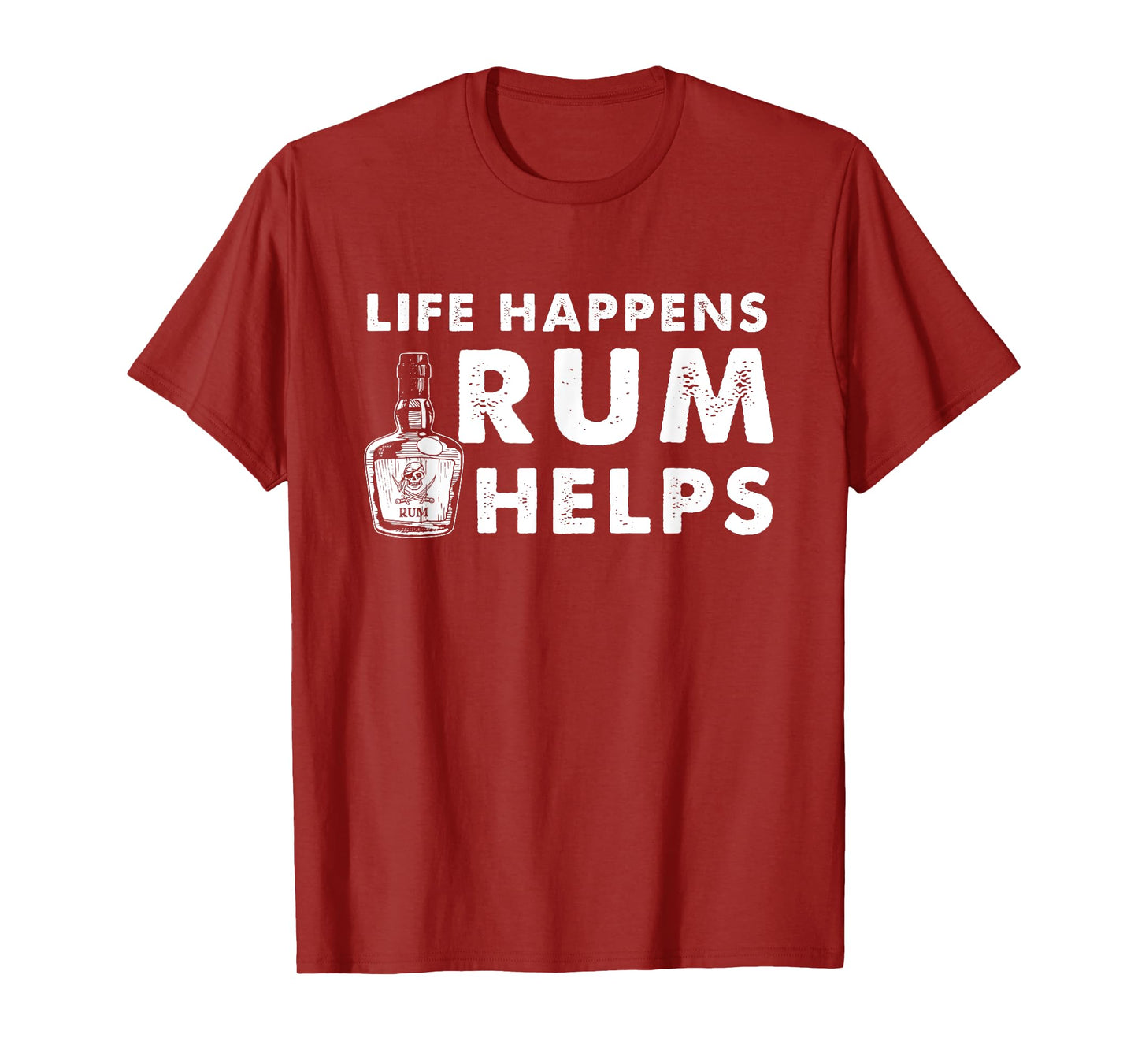 Rum Helps - Funny Rum Drinker T-Shirt