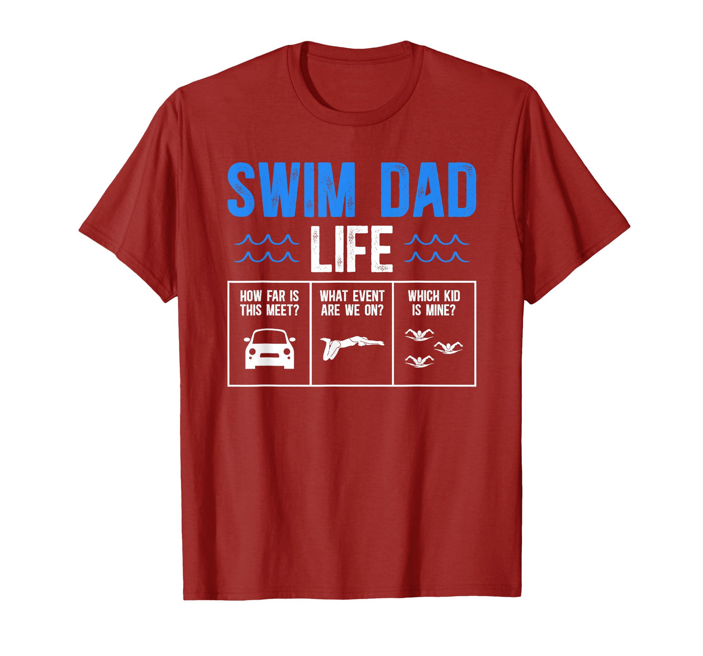 Swim Dad Life Swimming Dad Of A Swimmer Dad Swim Father T-Shirt