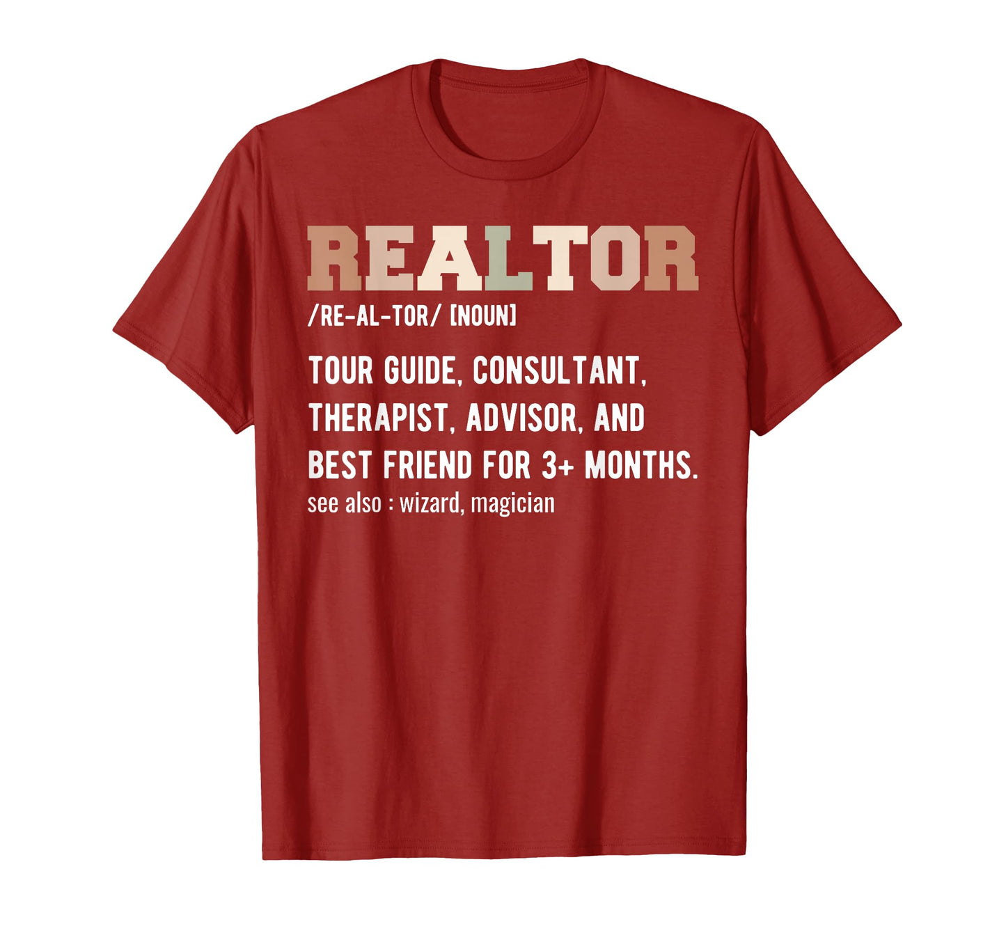 Funny Real Estate Agent Tees Realtor Definition - Realtor T-Shirt