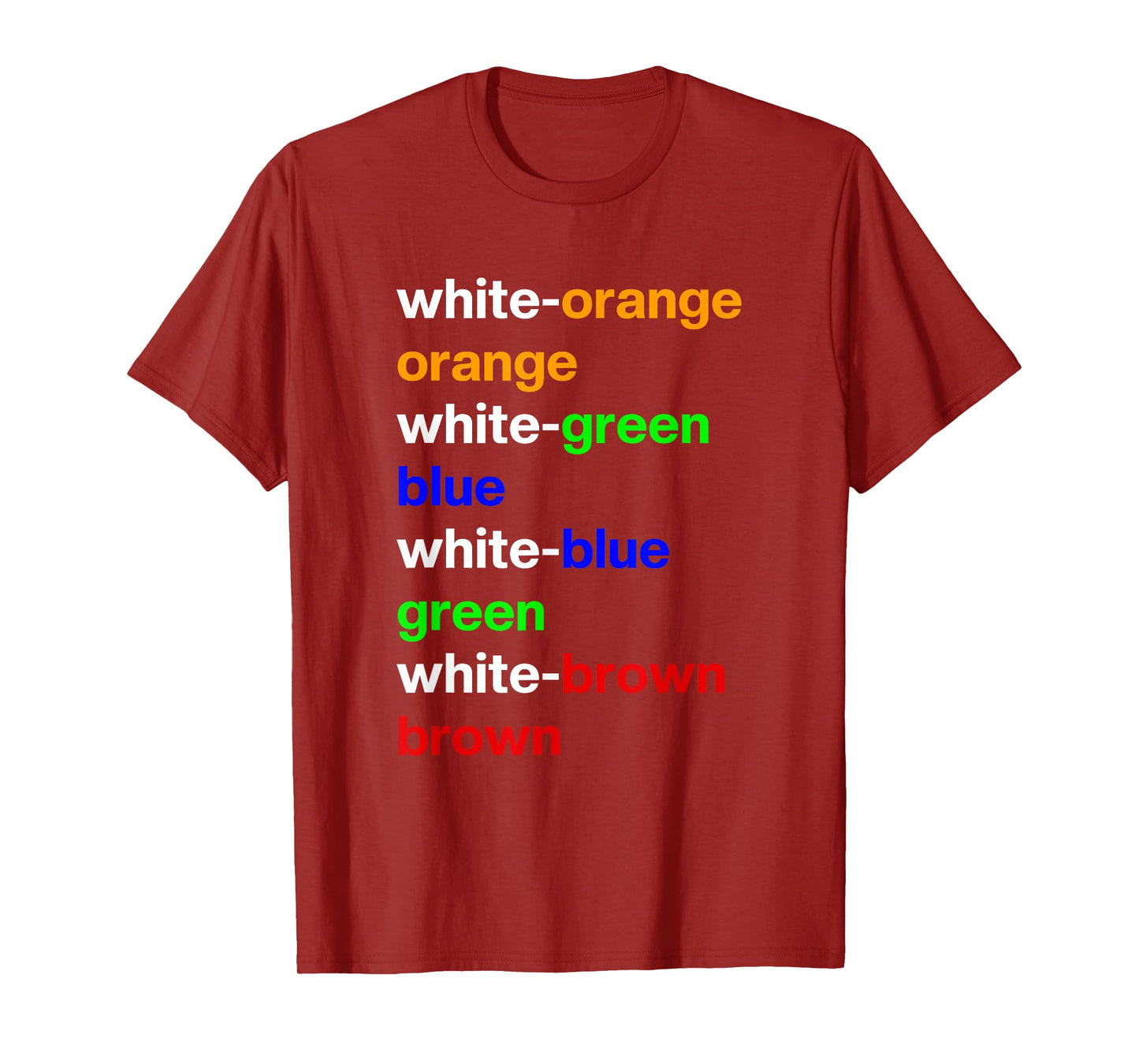 Network Engineer Ethernet Cable Color Code White Orange T-Shirt