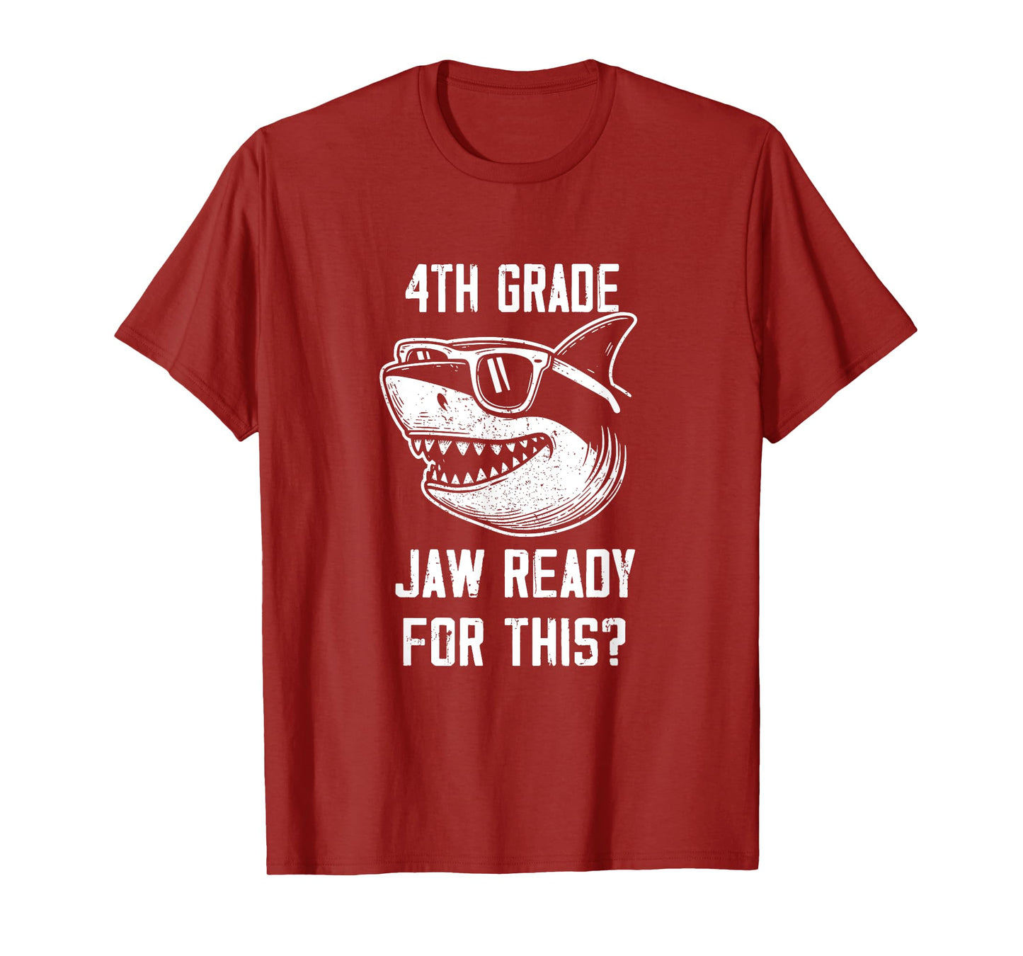 4th Grade Jaw Ready For This Kids Shark Ocean Wildlife T-Shirt