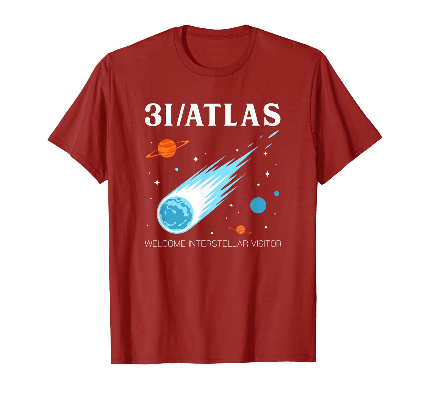 3I/Atlas Interstellar Visitor Comet Space Exploration Art T-Shirt