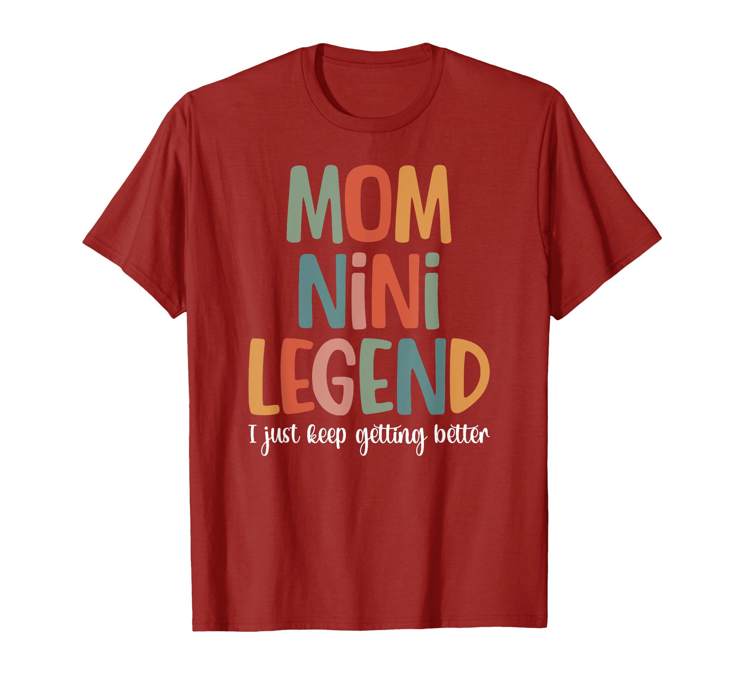 Mom Nini Legend Nini Grandma Nini Grandmother T-Shirt