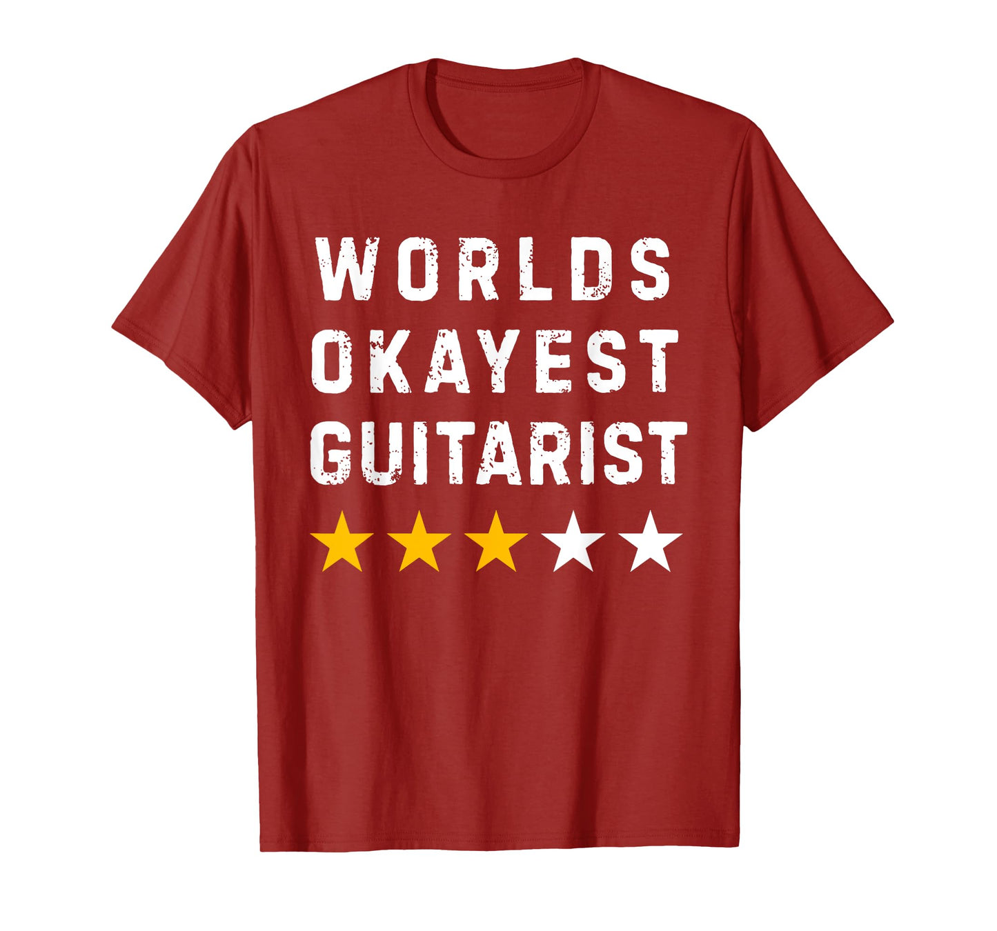 Worlds Okayest Guitar Player Music Lover Funny Guitarist T-Shirt