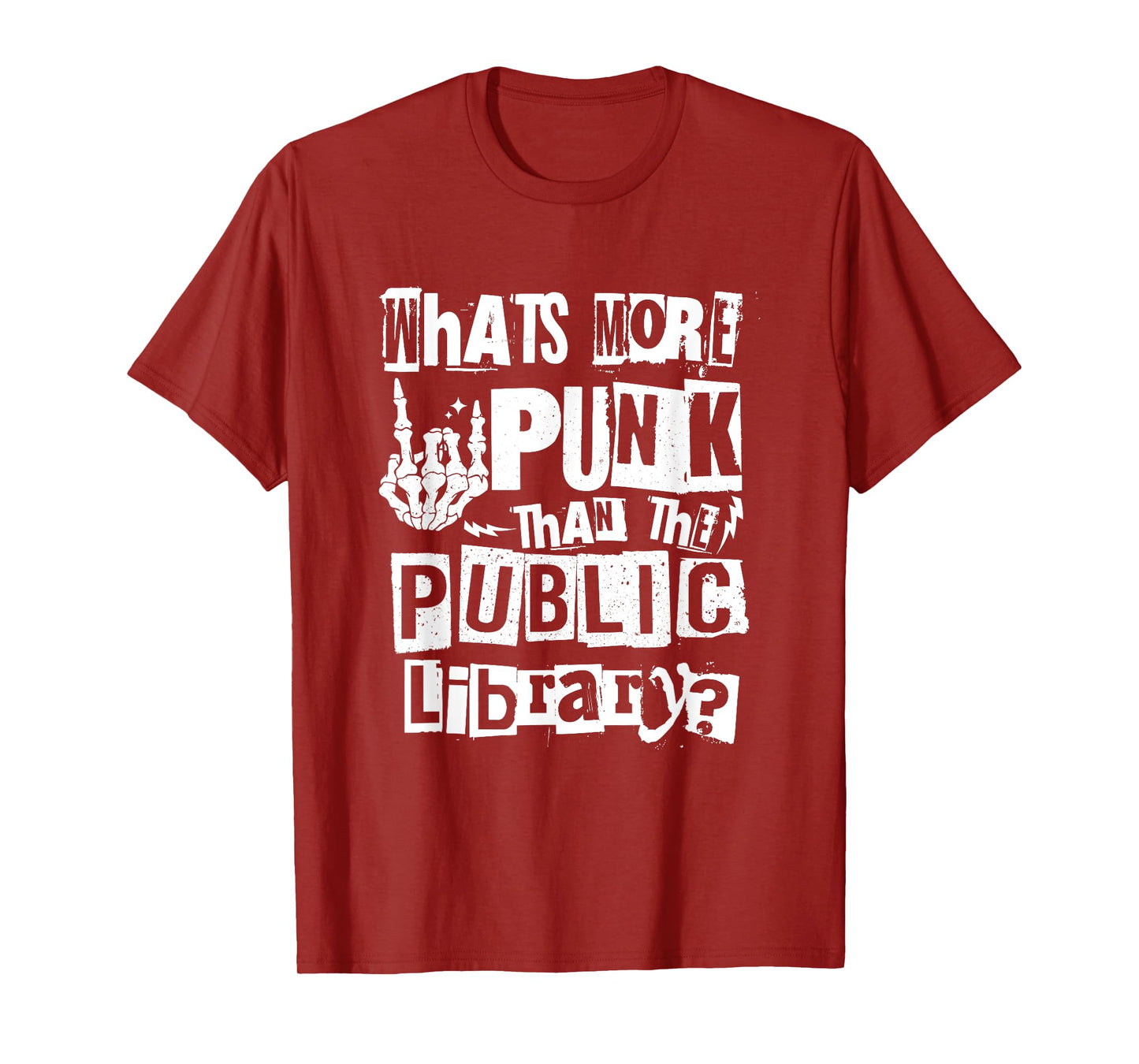 Reading Punk Rock What's More Punk Than The Public Library T-Shirt