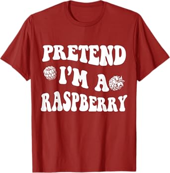 Raspberry Halloween Costume Pretend I'm a Raspberry Men Boys T-Shirt