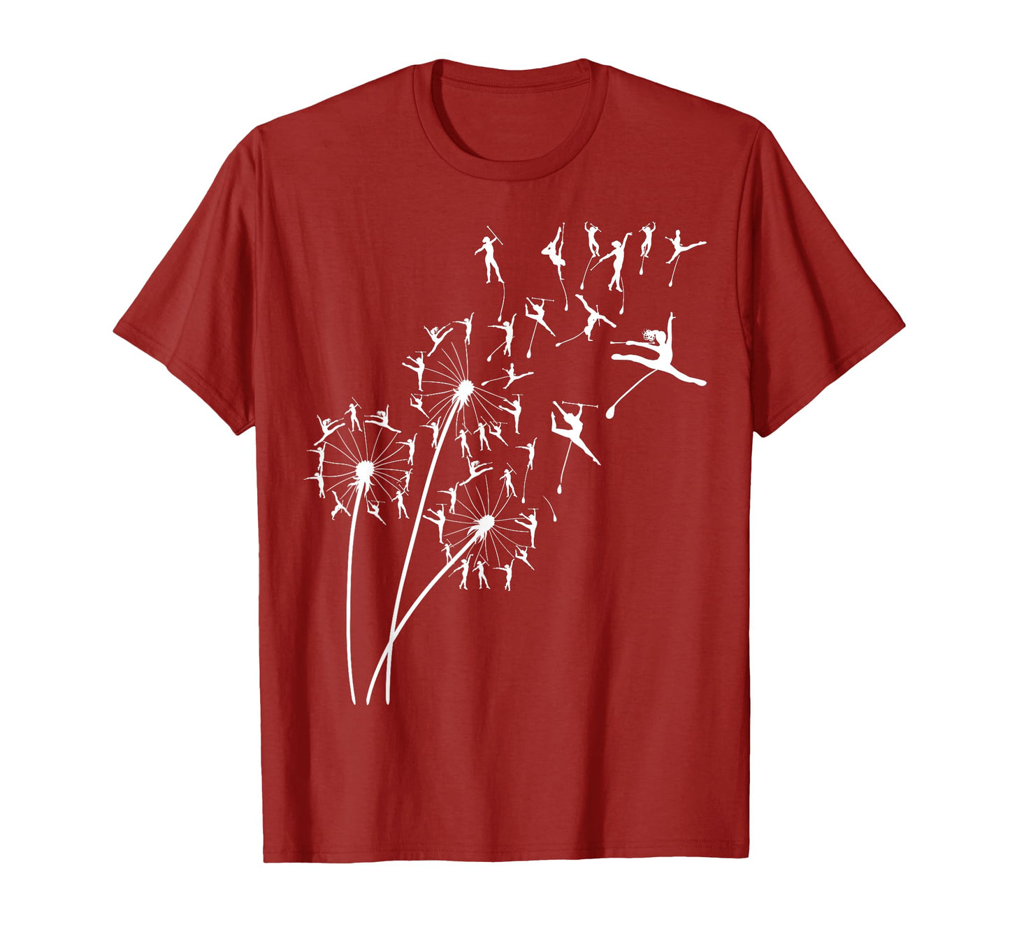 Dandelion Baton Twirler Flower, Floral Baton Twirling Tree T-Shirt