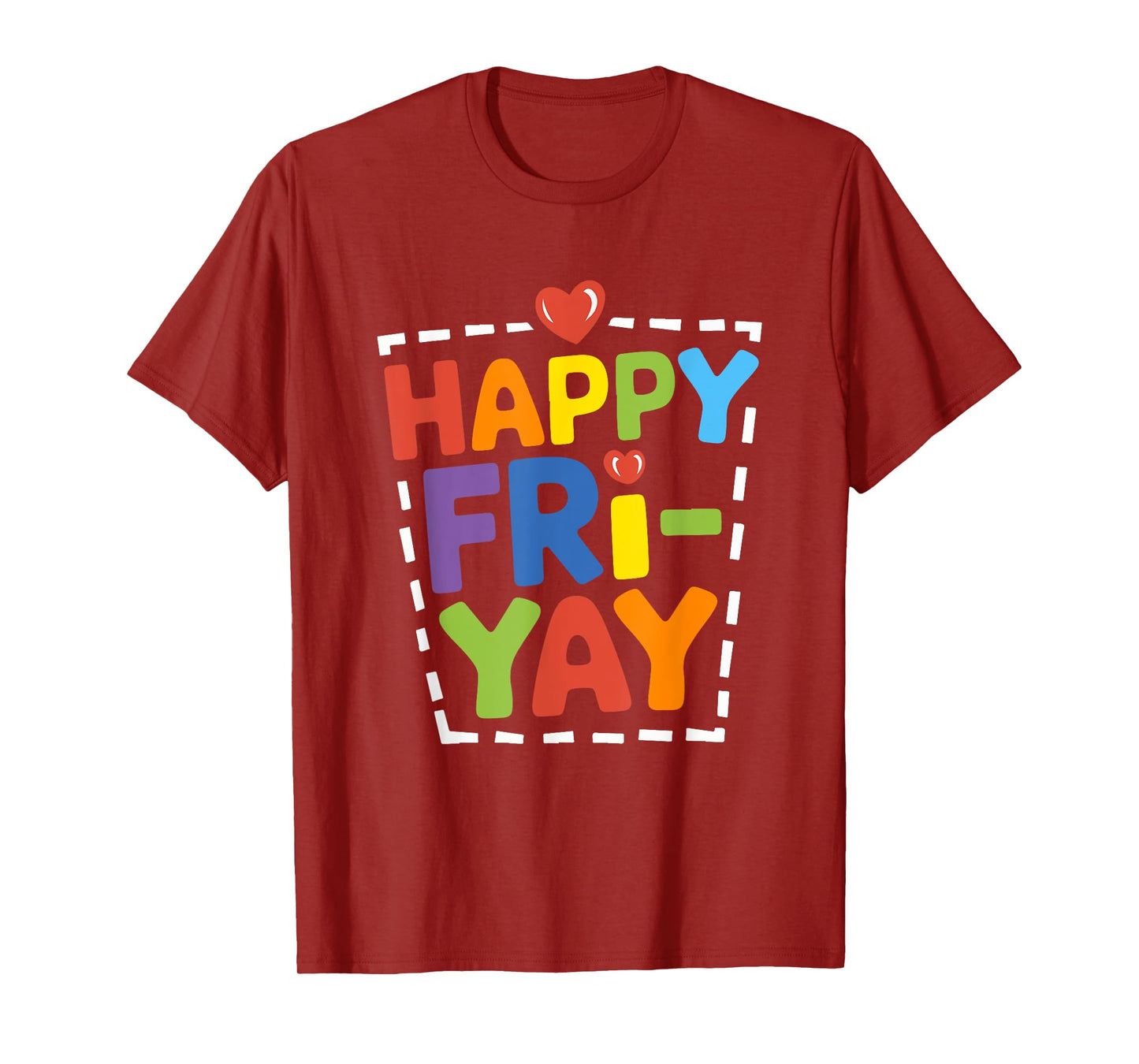 Happy Fri-Yay Funny Teacher Life Weekend Pun Happy Friday T-Shirt