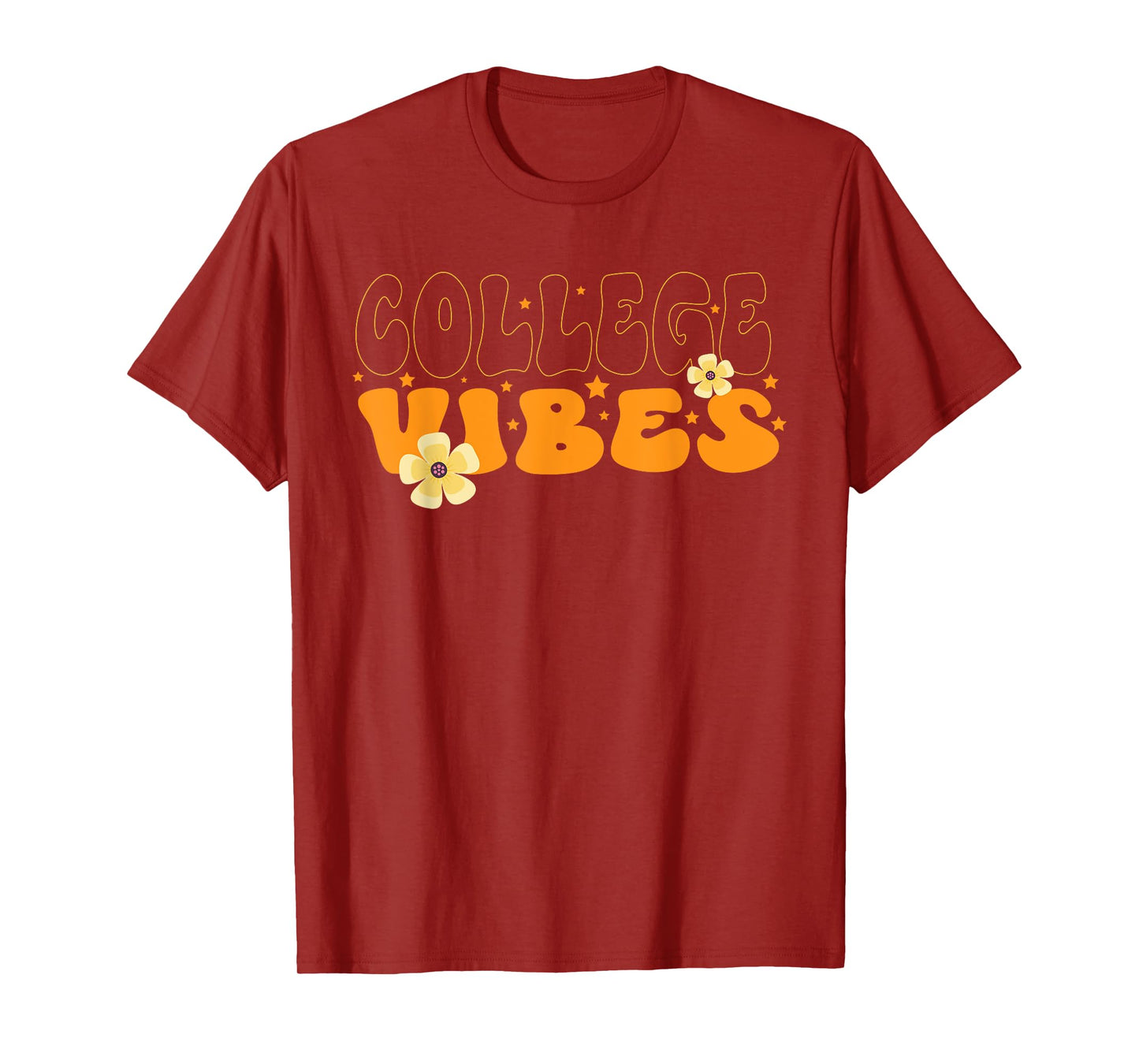 College Vibes College Team Retro 1st Day of School T-Shirt T-Shirt
