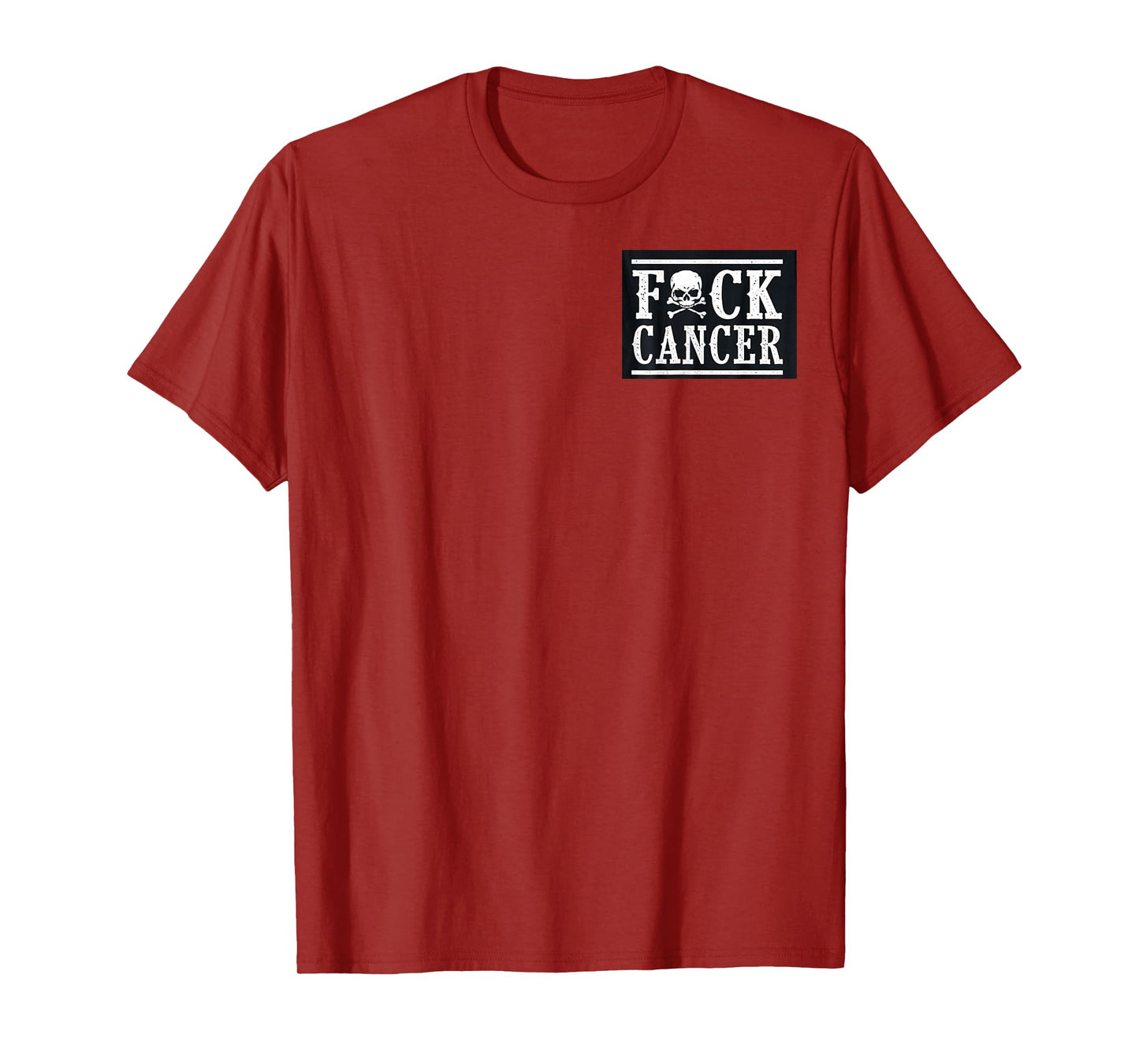 F Cancer Skull and Crossbones Skeleton Breast Cancer T-Shirt