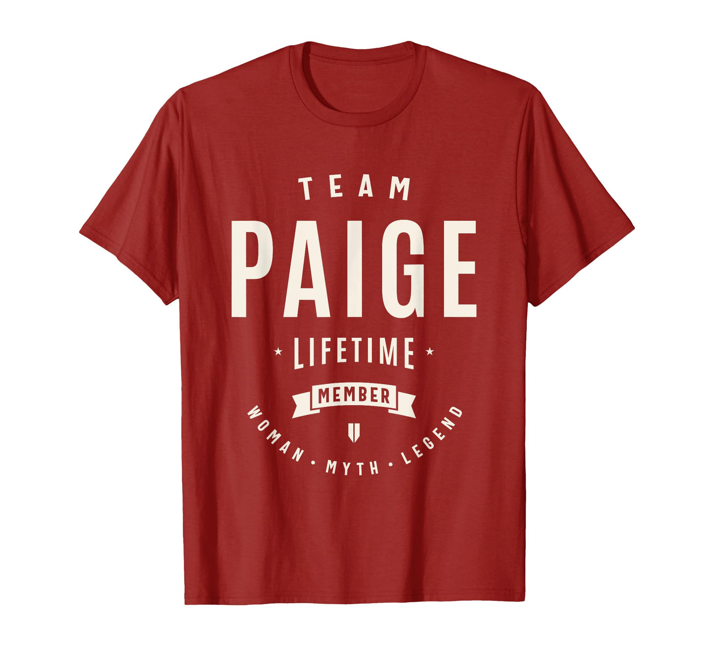 Team Paige Lifetime Member Funny Name Paige T-Shirt