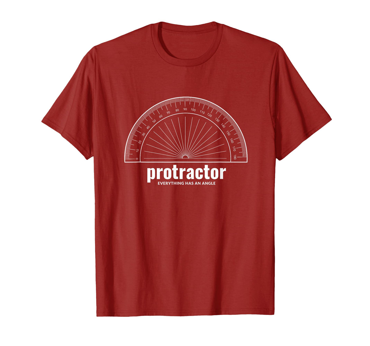 protractor　Arithmetic Mathematics Usable interesting T-Shirt
