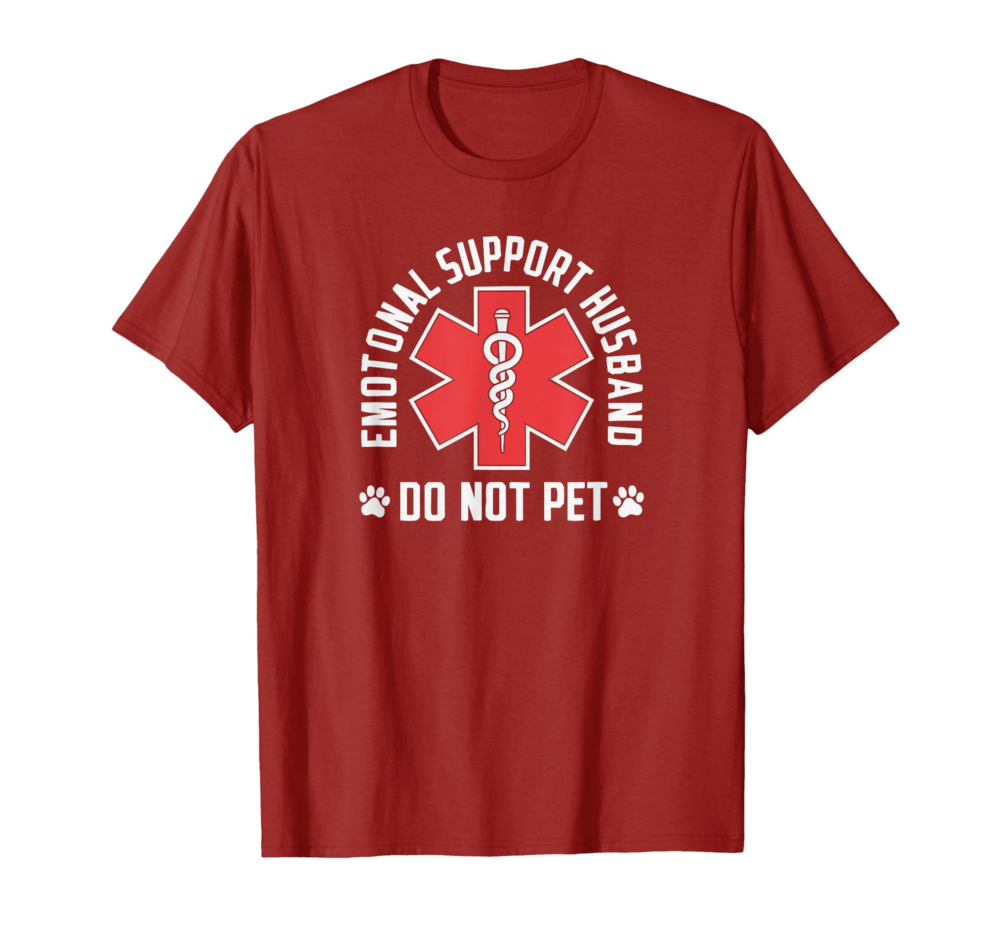 Mens Do Not Pet Emotional Support Husband Funny T-Shirt