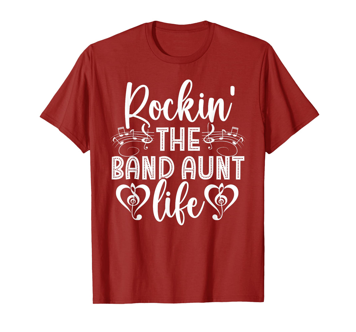 Rockin' The Band Aunt Life Marching Band Auntie T-Shirt