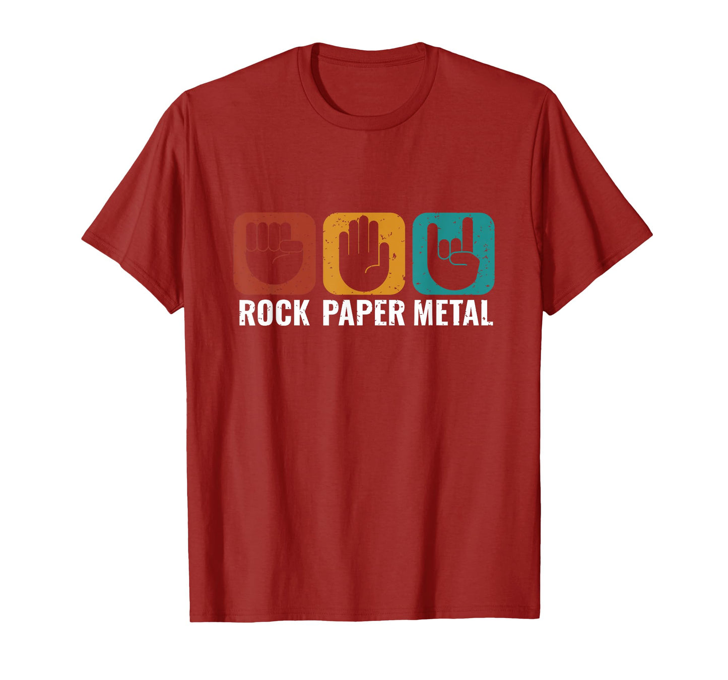 Rock Paper Metal Metalhead metal Music Metal Fan T-Shirt
