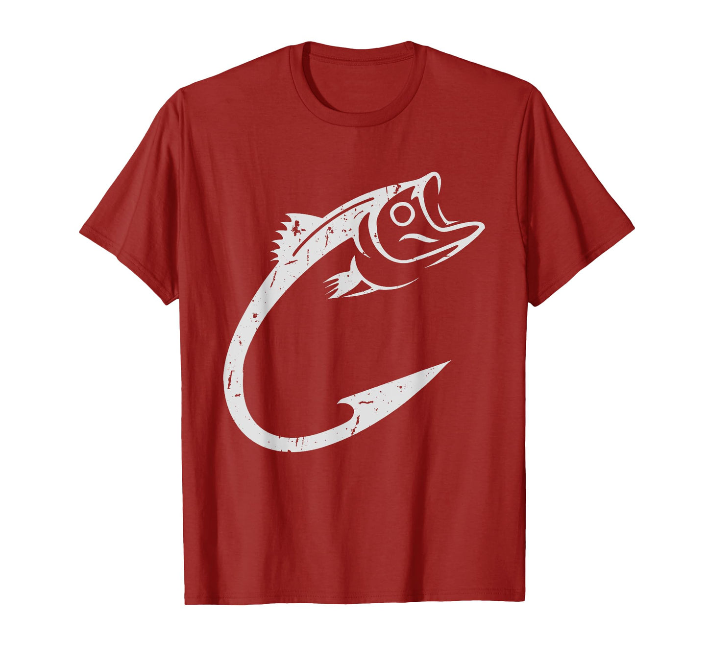 Fish Hook Minimal Art Cool Fishing Lover Art Lover presents T-Shirt
