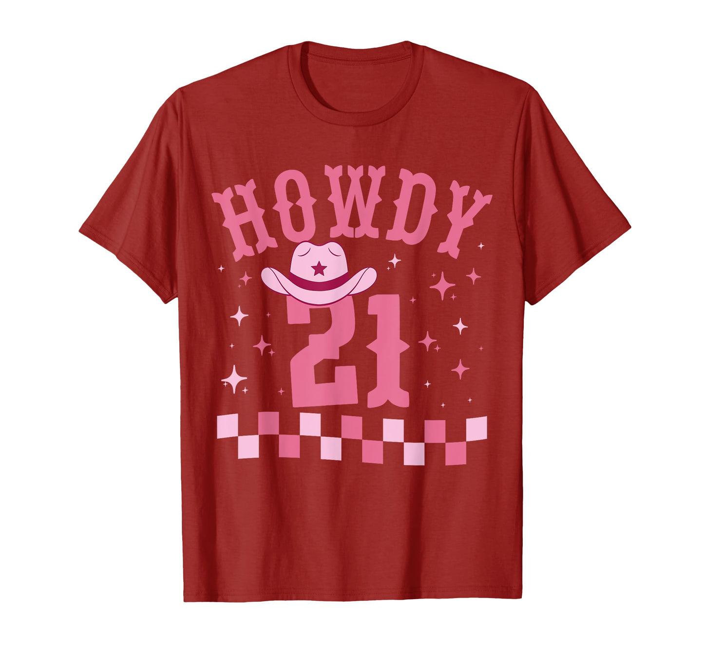 Groovy Howdy 21 Funny Retro Cowgirl Awesome 21st Birthday T-Shirt