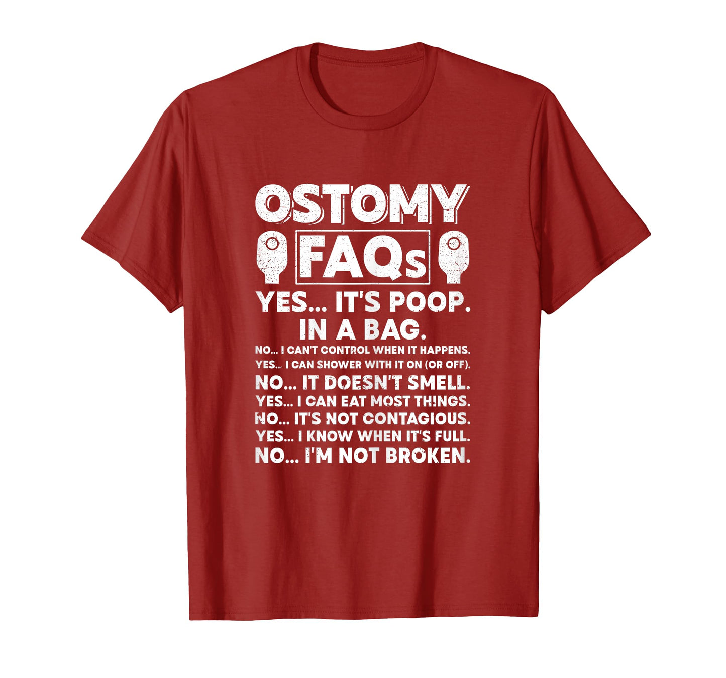 Funny Ostomy Warrior ostomy surgery recovery T-Shirt