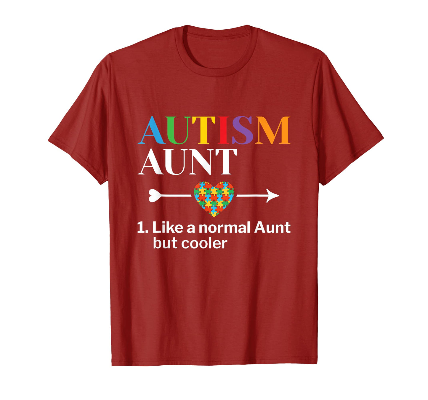 Autism Aunt Definition World Autism Awareness Day T-Shirt
