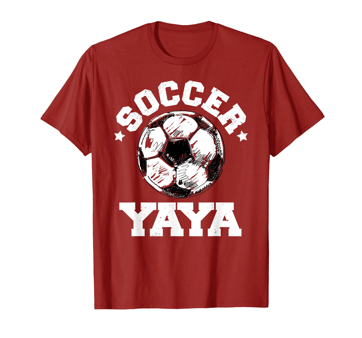 Soccer Yaya Soccer Ball Distressed Funny Soccer Yaya T-Shirt