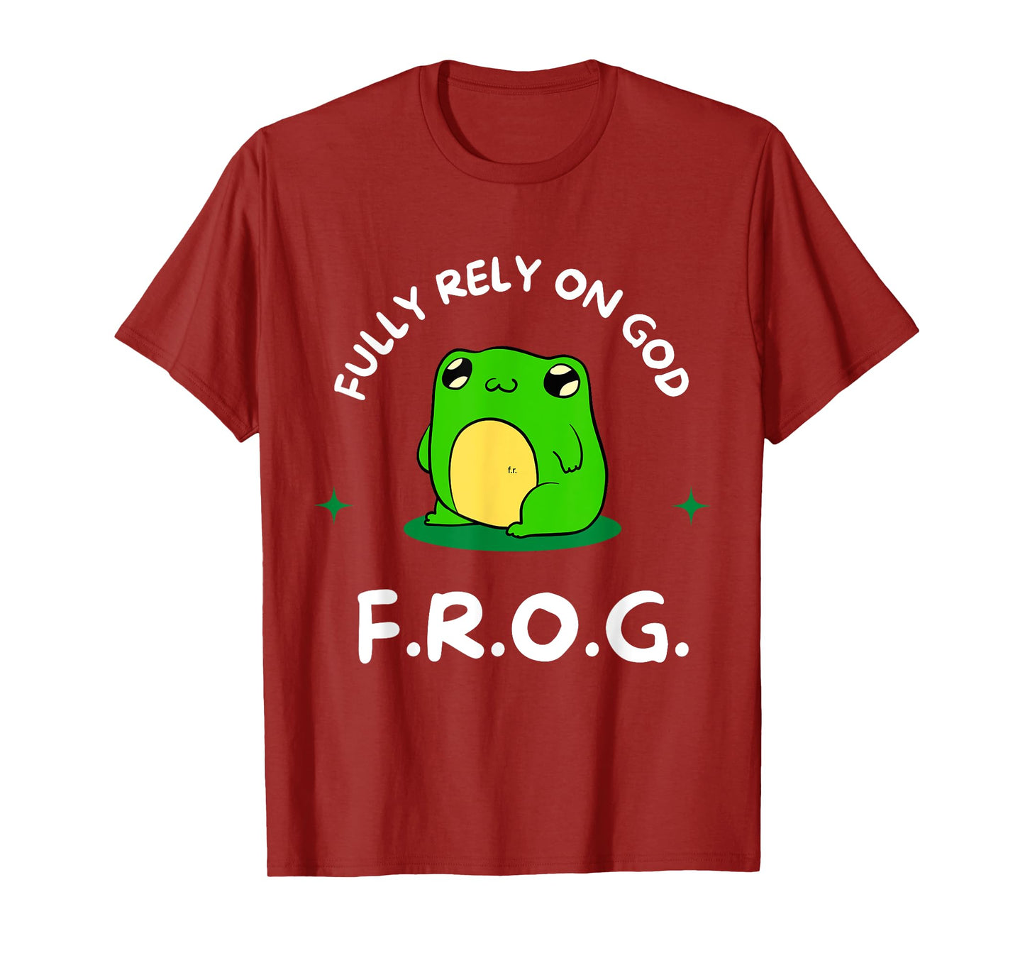 F.R.O.G. Fully Rely On God Religious Inspirational T-Shirt
