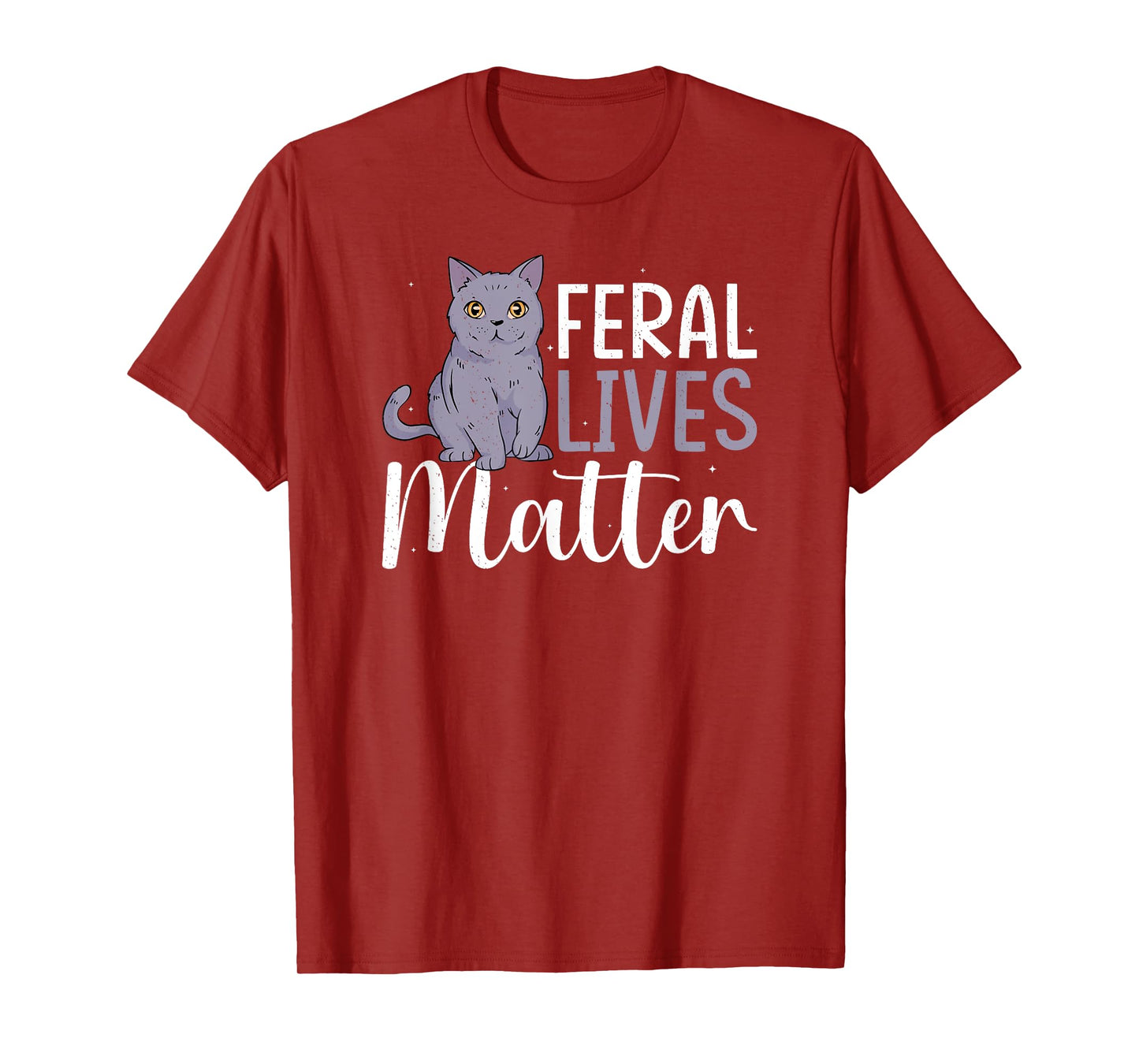 Cat Rescue Feral Lives Matter Cat Rescuer Cat Adoption T-Shirt
