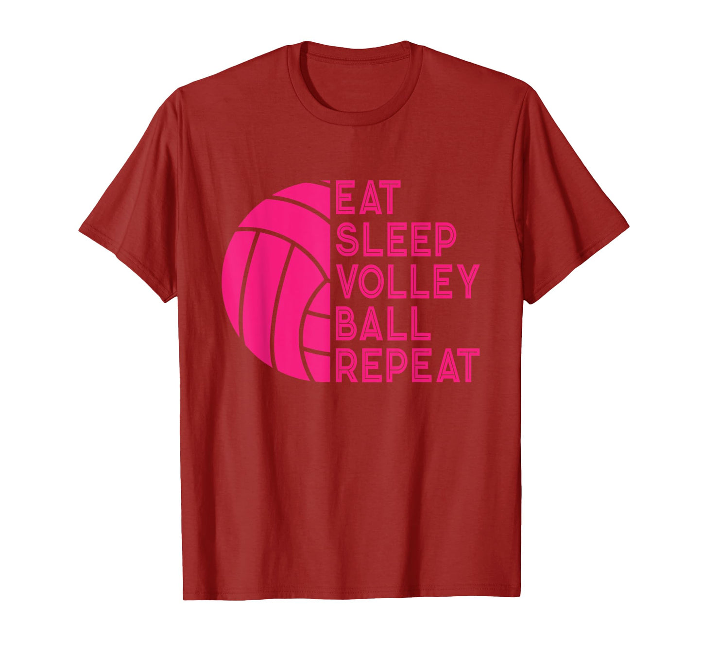 Eat Sleep Volleyball Repeat Design for Women Player Coach T-Shirt