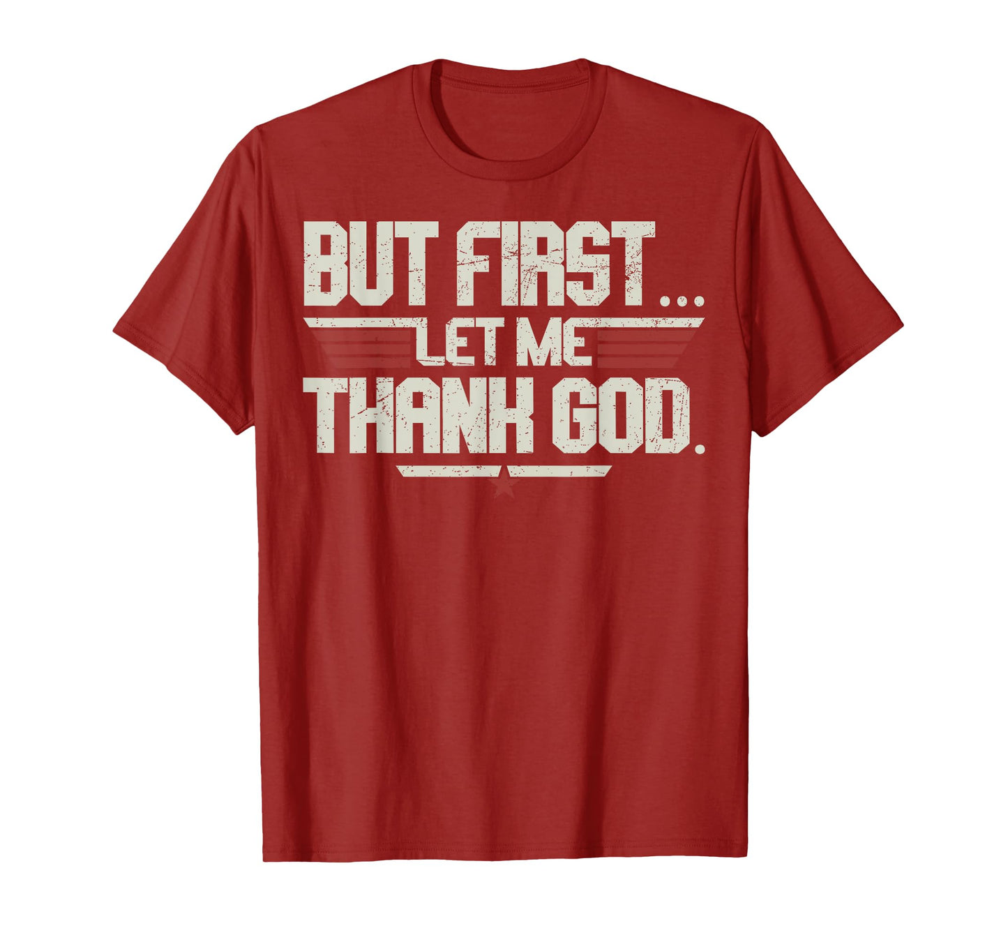 Vintage But First Let Me Thank God Christian For Men Women T-Shirt