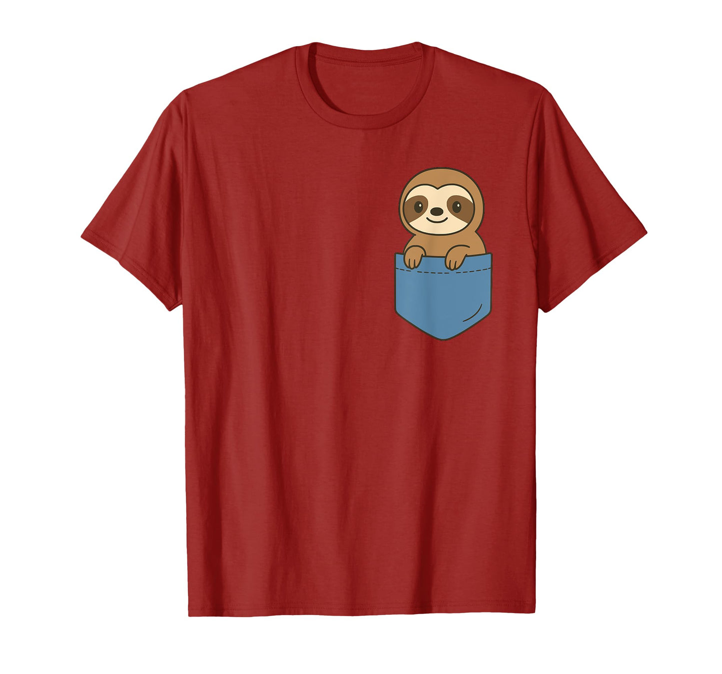 Funny Baby Sloth Pocket Pal Cute Lazy Animal Sloth Vibe T-Shirt