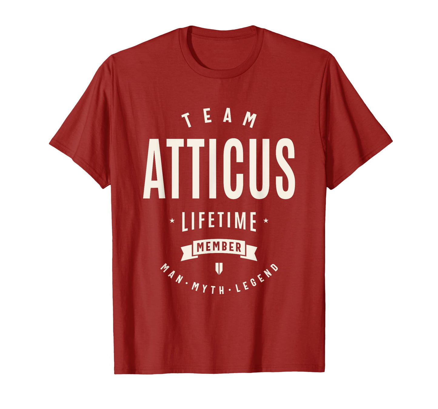 Team Atticus Lifetime Member Funny Name Atticus T-Shirt
