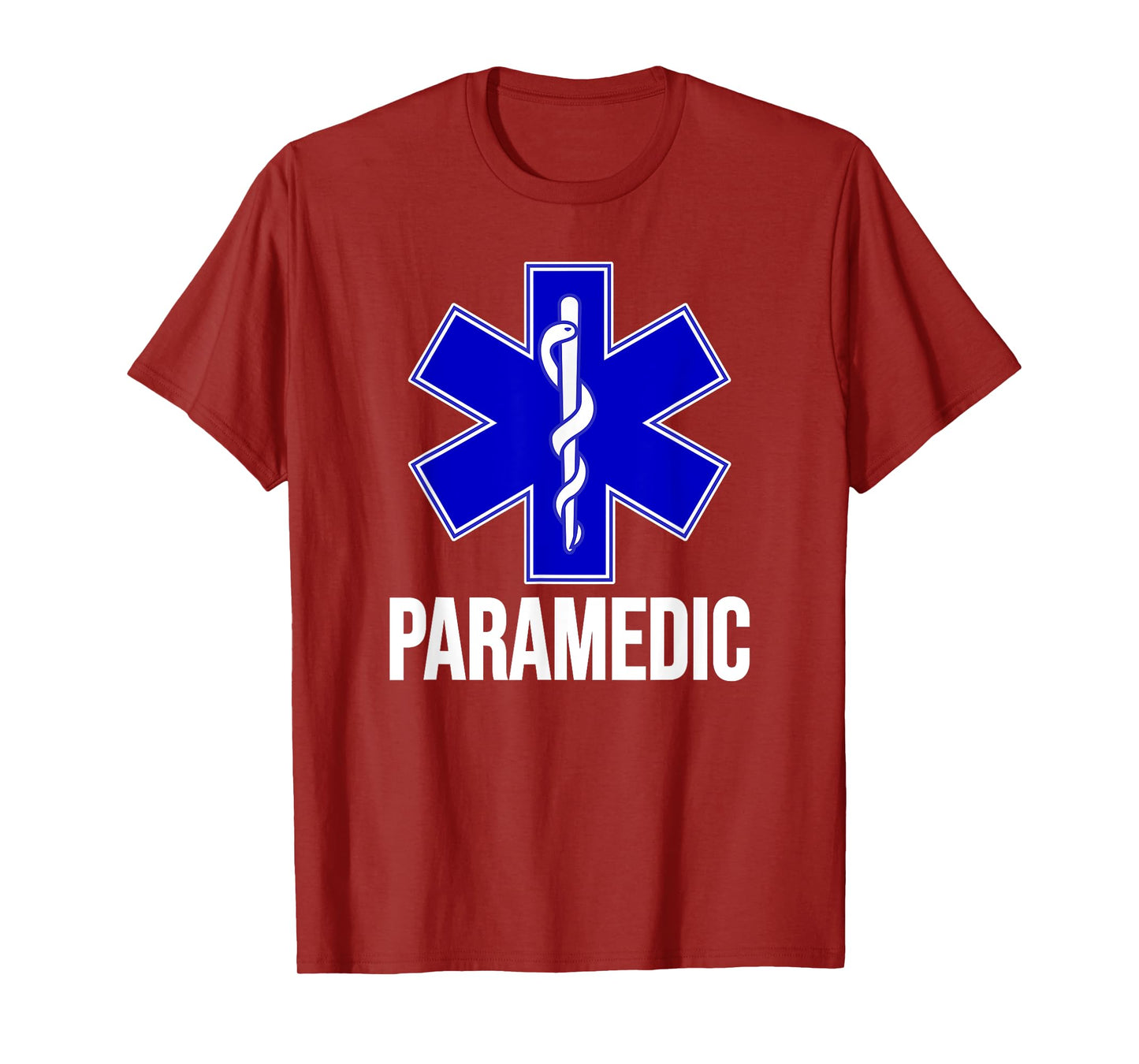PARAMEDIC STAR OF LIFE EMT EMS AMBULANCE UNIFORM COSTUME TEE T-Shirt