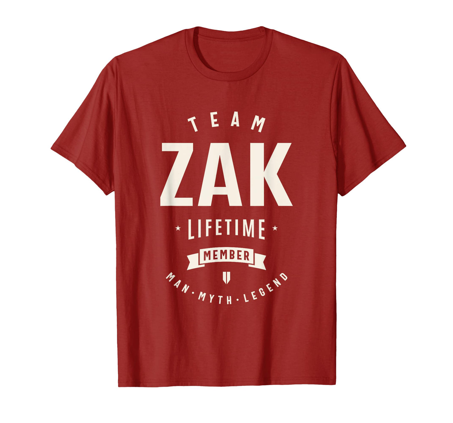 Team Zak Lifetime Member Funny Name Zak T-Shirt