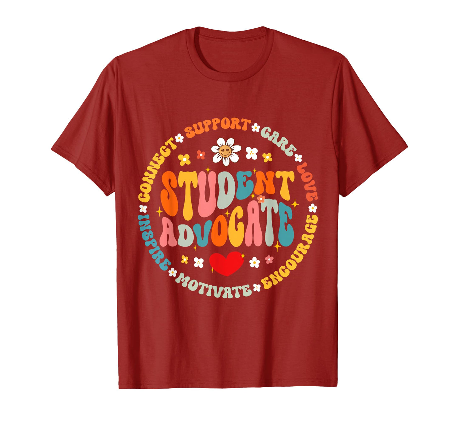 Groovy Student Advocate Appreciation Back to School T-Shirt