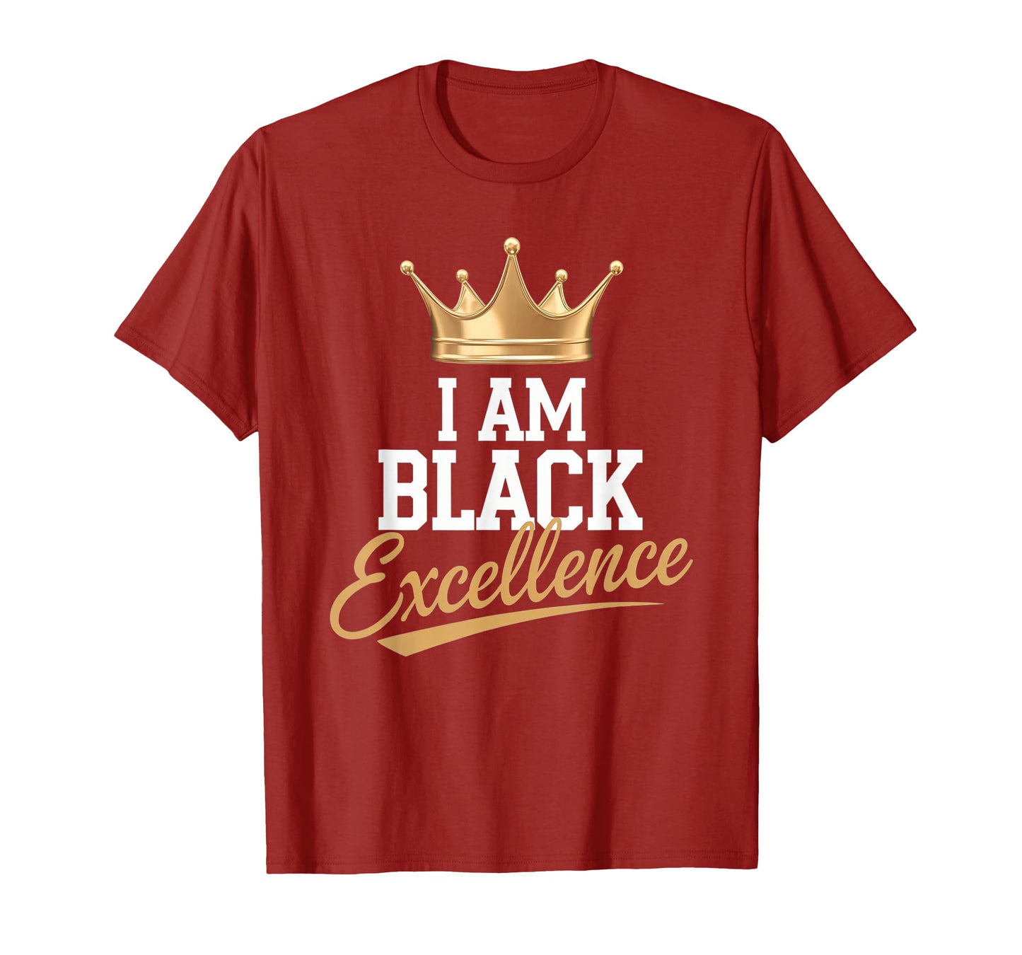 I AM BLACK EXCELLENCE Black History Afro Motivation T-Shirt
